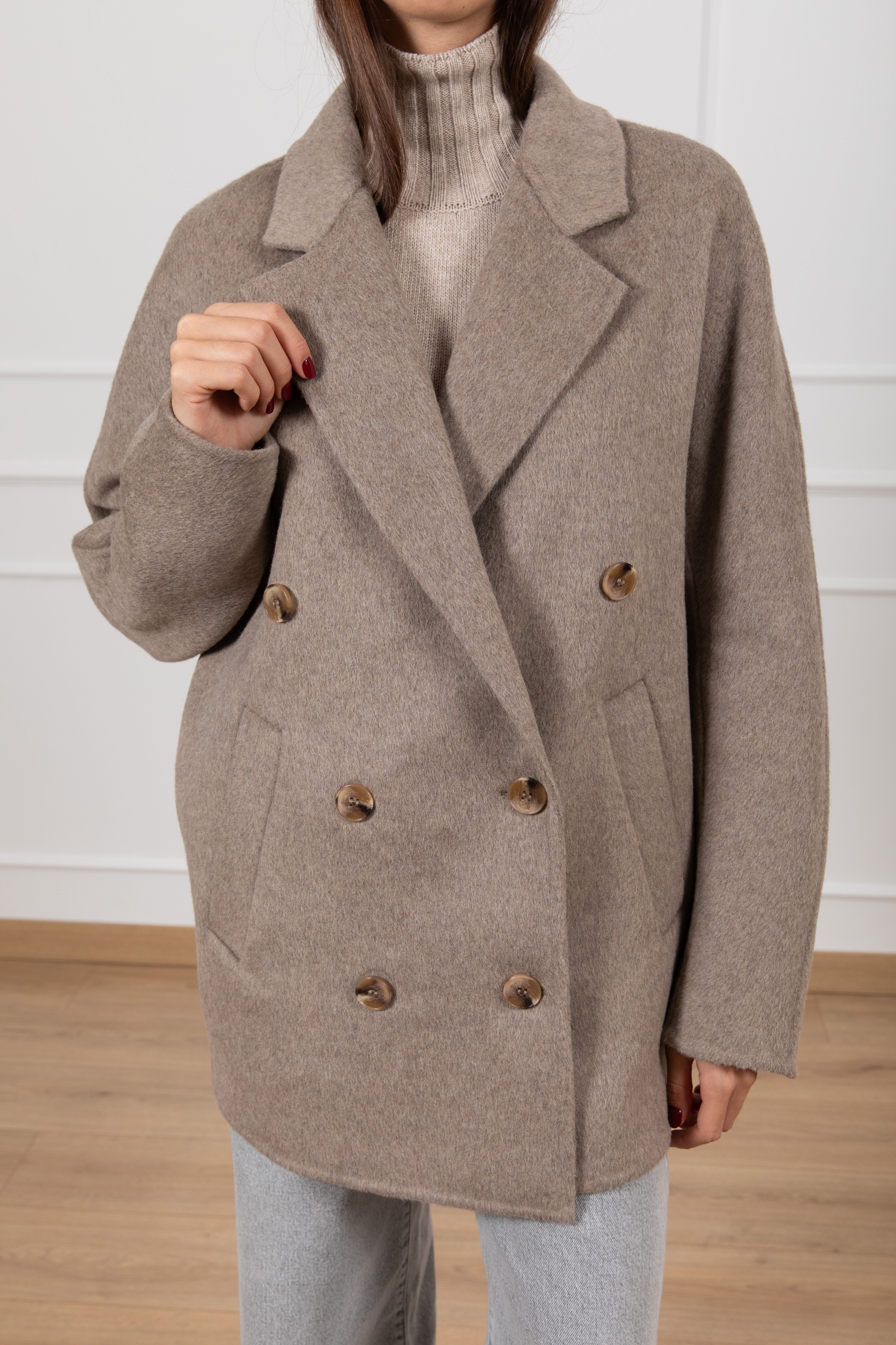 Giacca-cappotto handmade doppio-petto ViCOLO