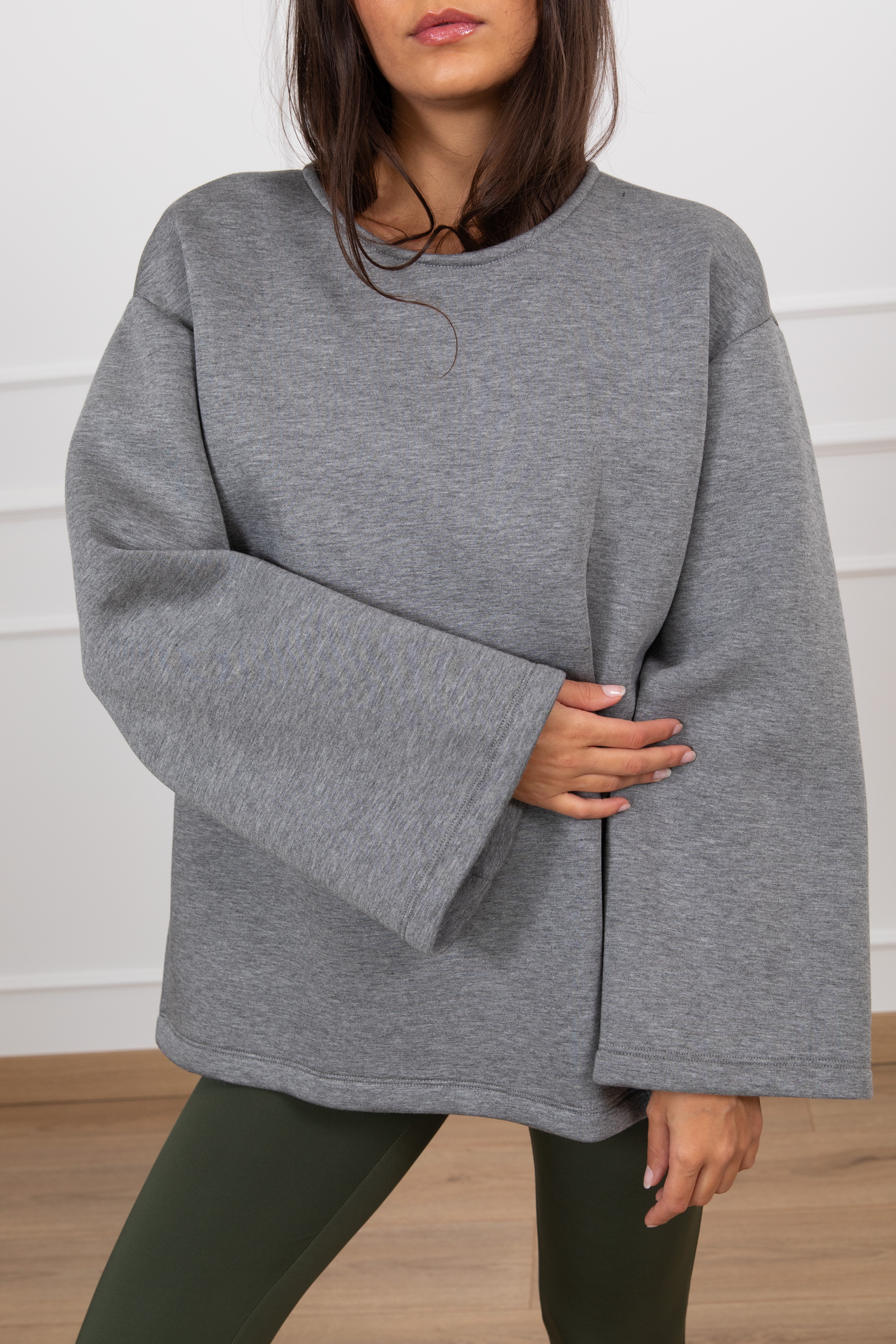 Felpa in neoprene con zip sul retro ViCOLO