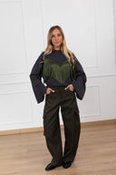 Pantalone barrel-fit cargo variante militare Haveone