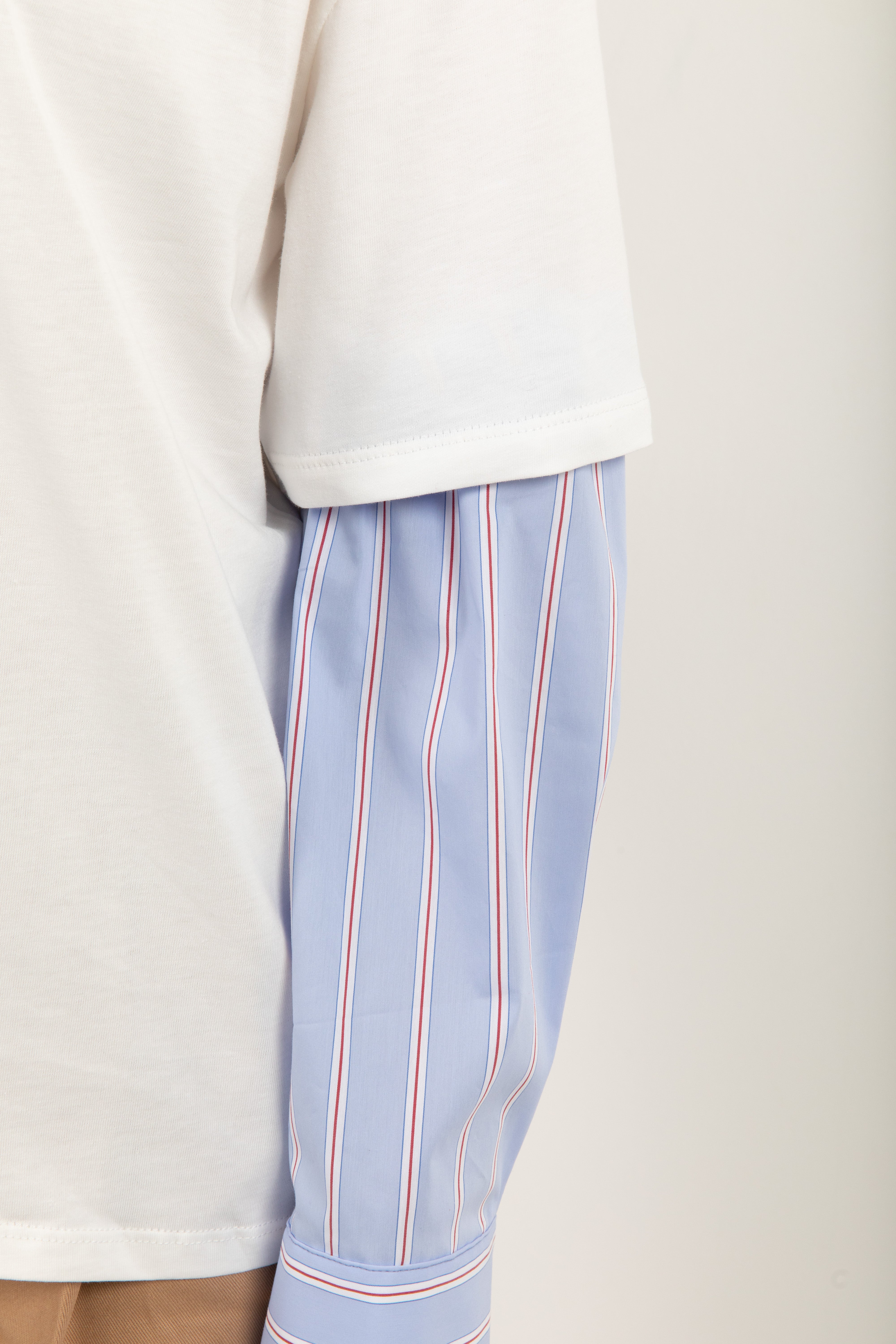 T-shirt con manica camicia celeste ViCOLO