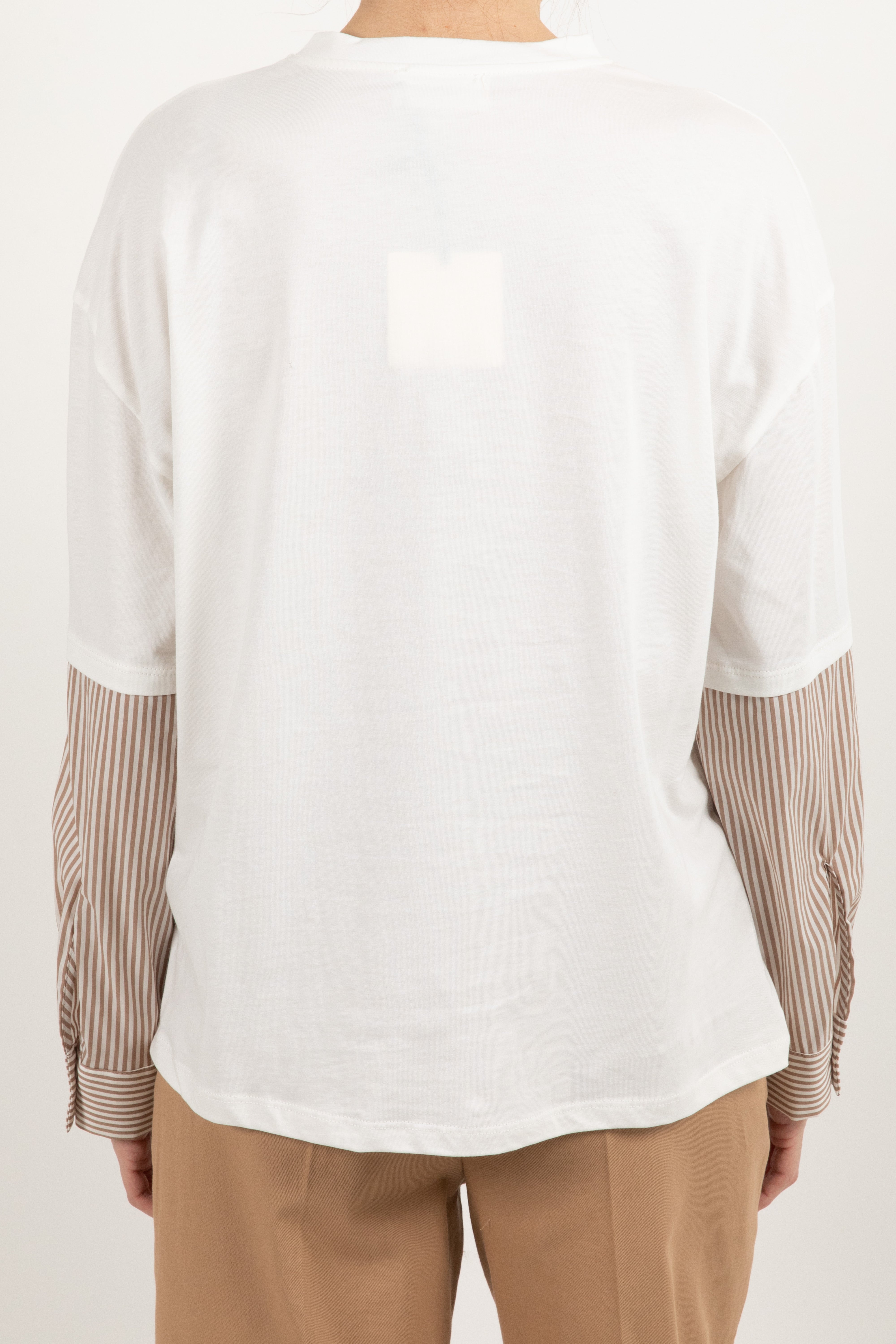 T-shirt con manica camicia biscotto ViCOLO