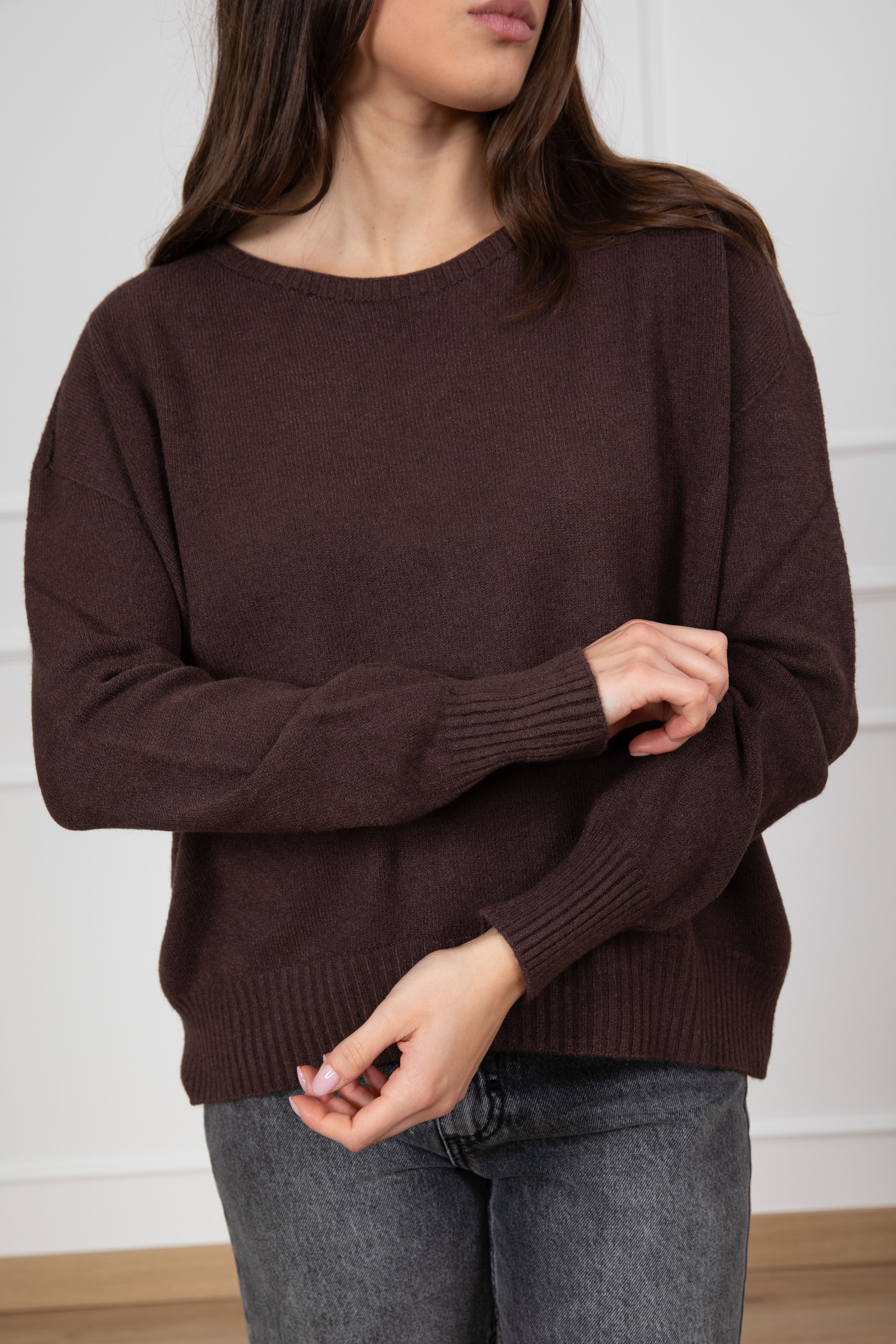 Maglia in viscosa con fondo stondato ViCOLO