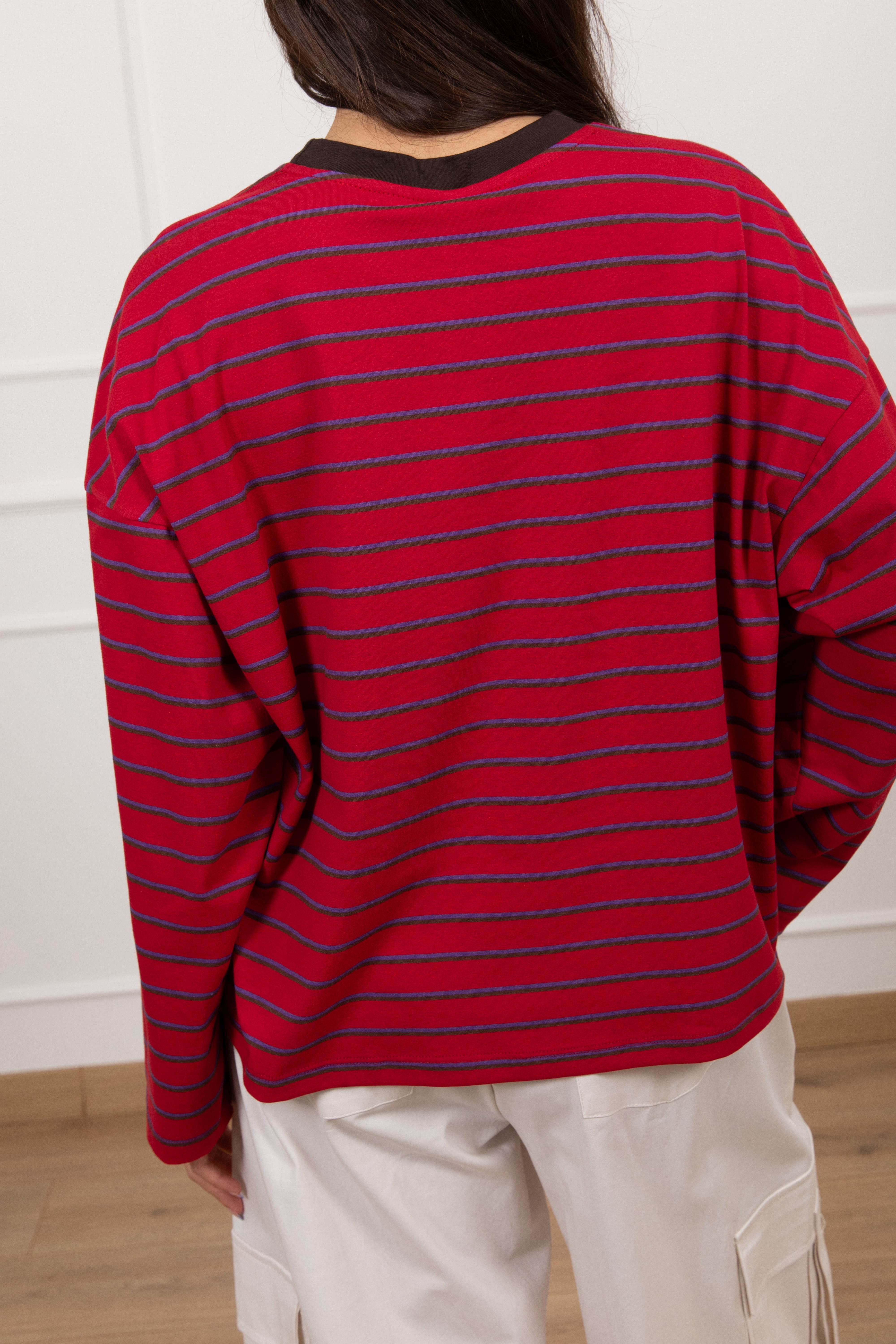 T-shirt manica lunga doppia riga Tensione IN