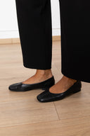 Ballerina in pelle variante nero Susy Mix