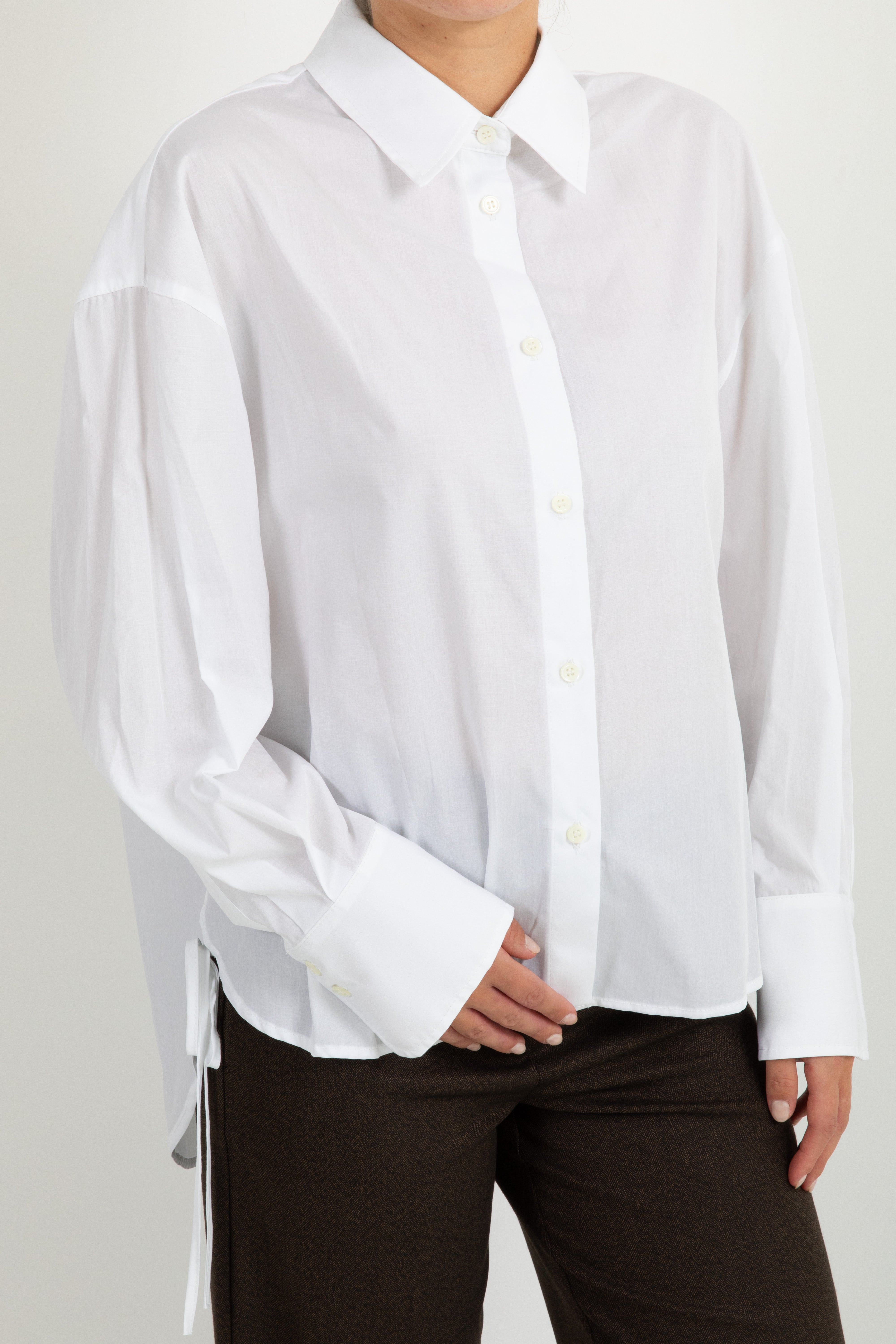 Camicia over-size in popeline ViCOLO