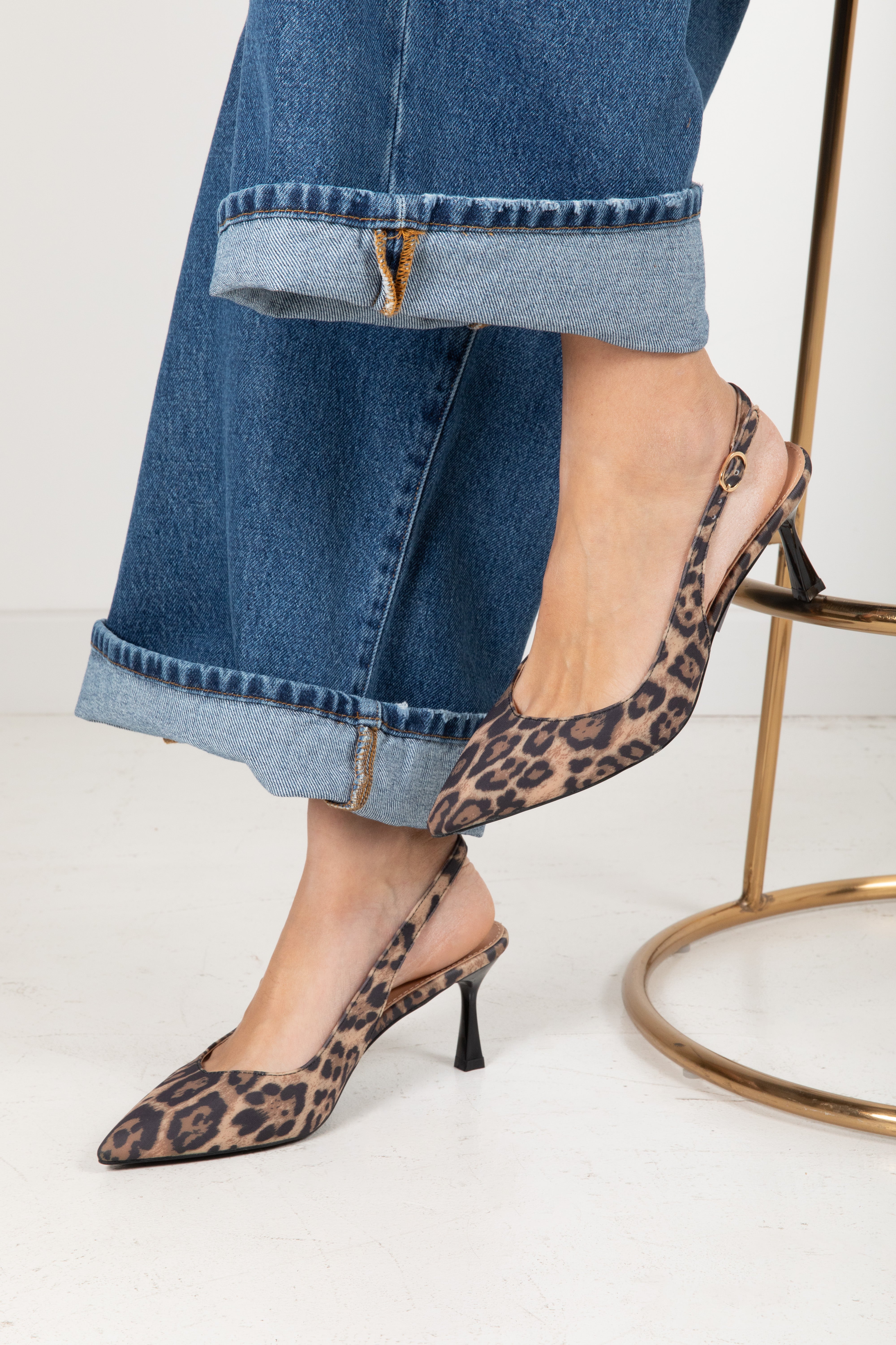 Sling back animalier Susy Mix