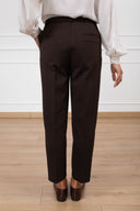 Pantalone sigaretta in punto milano variante fondente ViCOLO