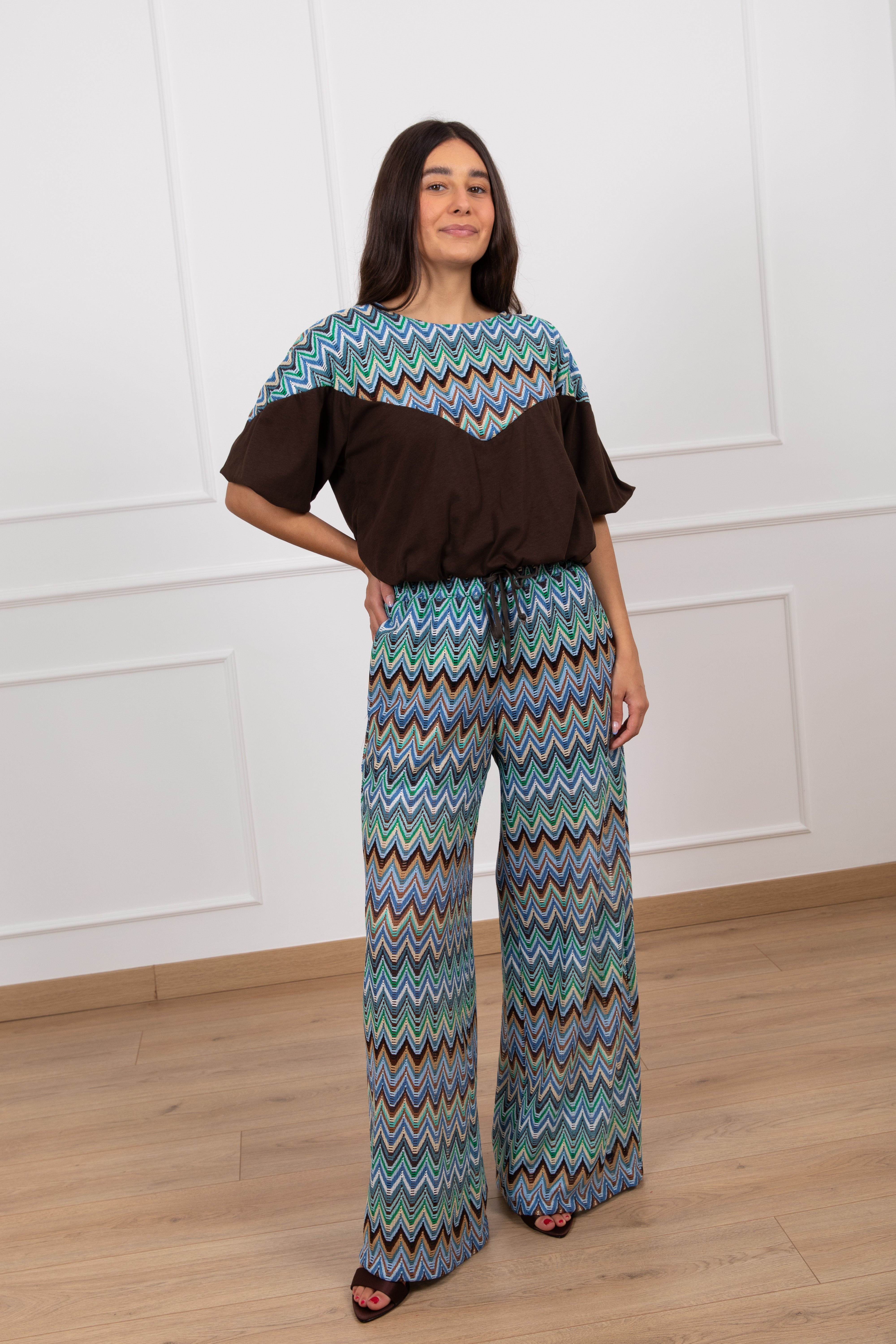 PRE-ORDER 04/05 Pantalone motivo zig-zag Tensione IN