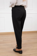 Pantalone sigaretta in punto milano variante nero ViCOLO
