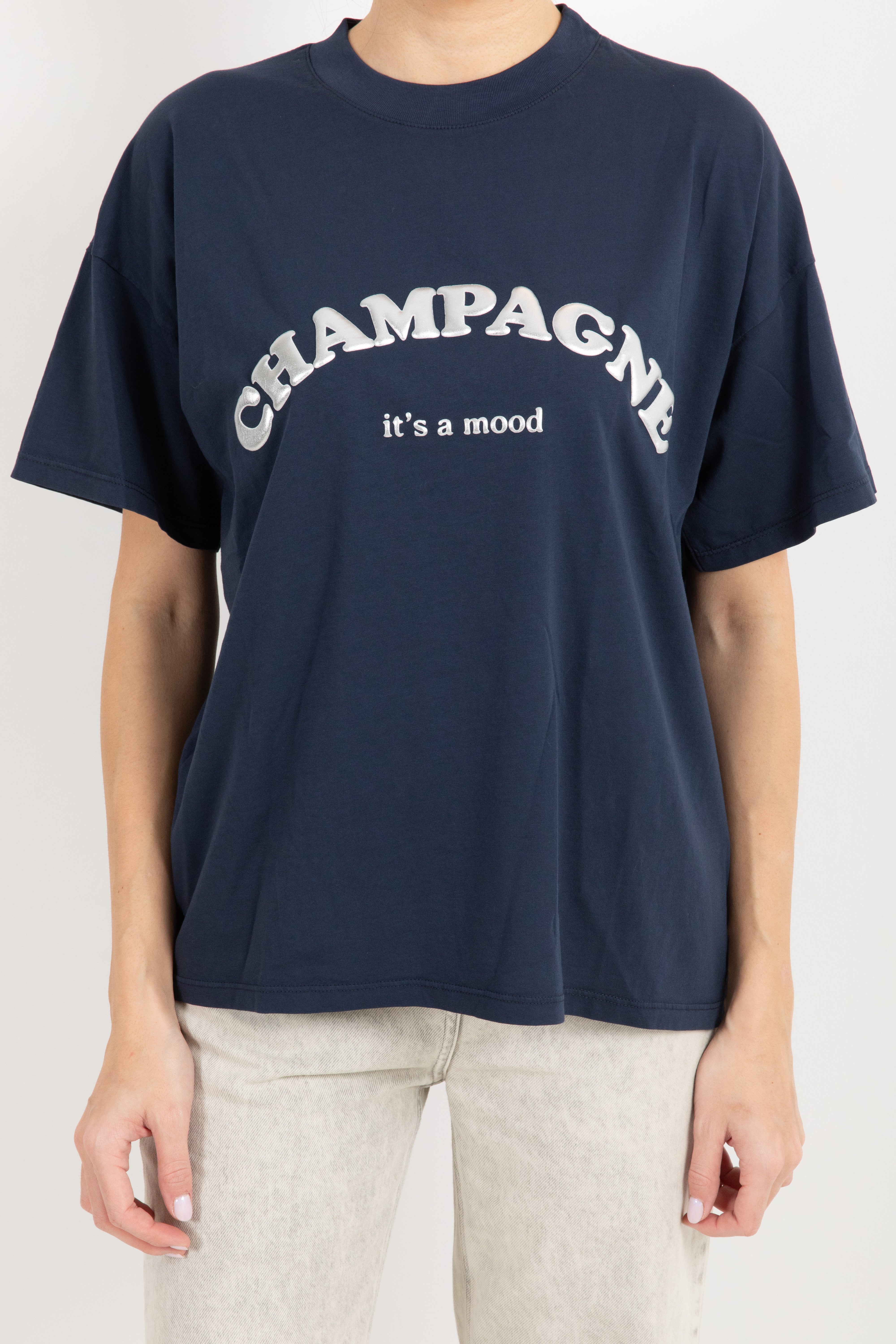 T-shirt over-size "Champagne it's a mood" ViCOLO