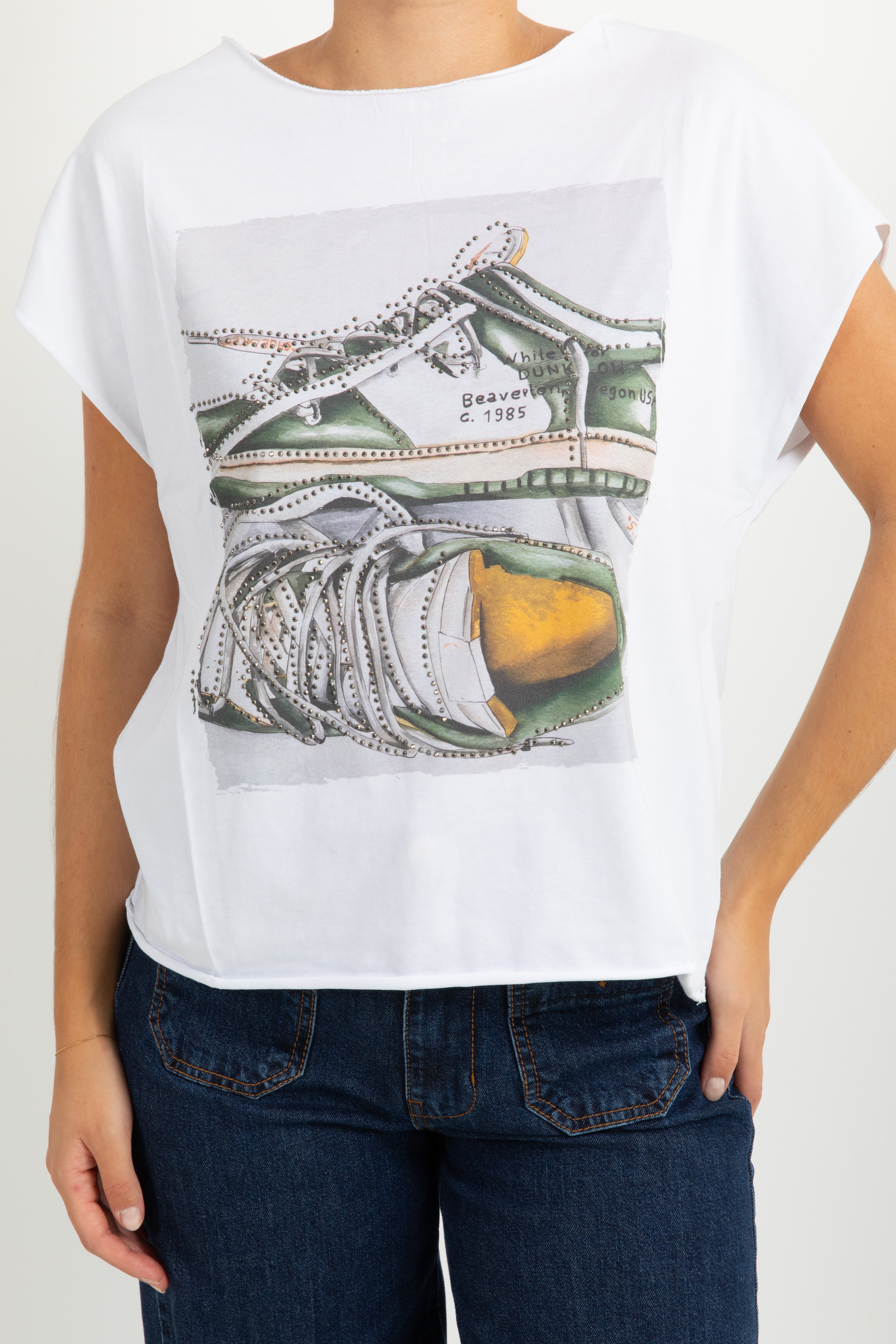 T-shirt sneakers verde Susy Mix