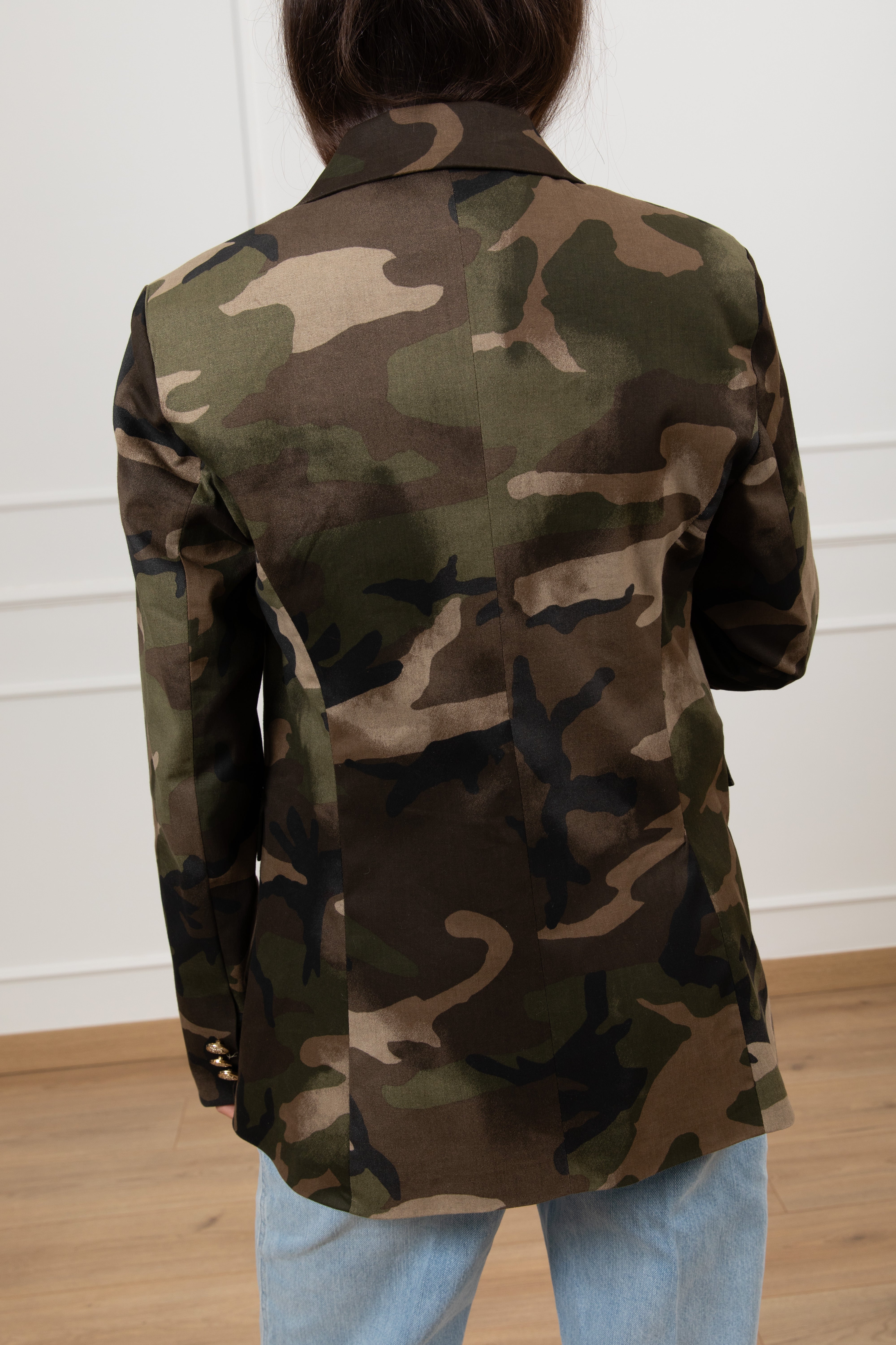 Giacca camouflage doppio-petto Susy Mix