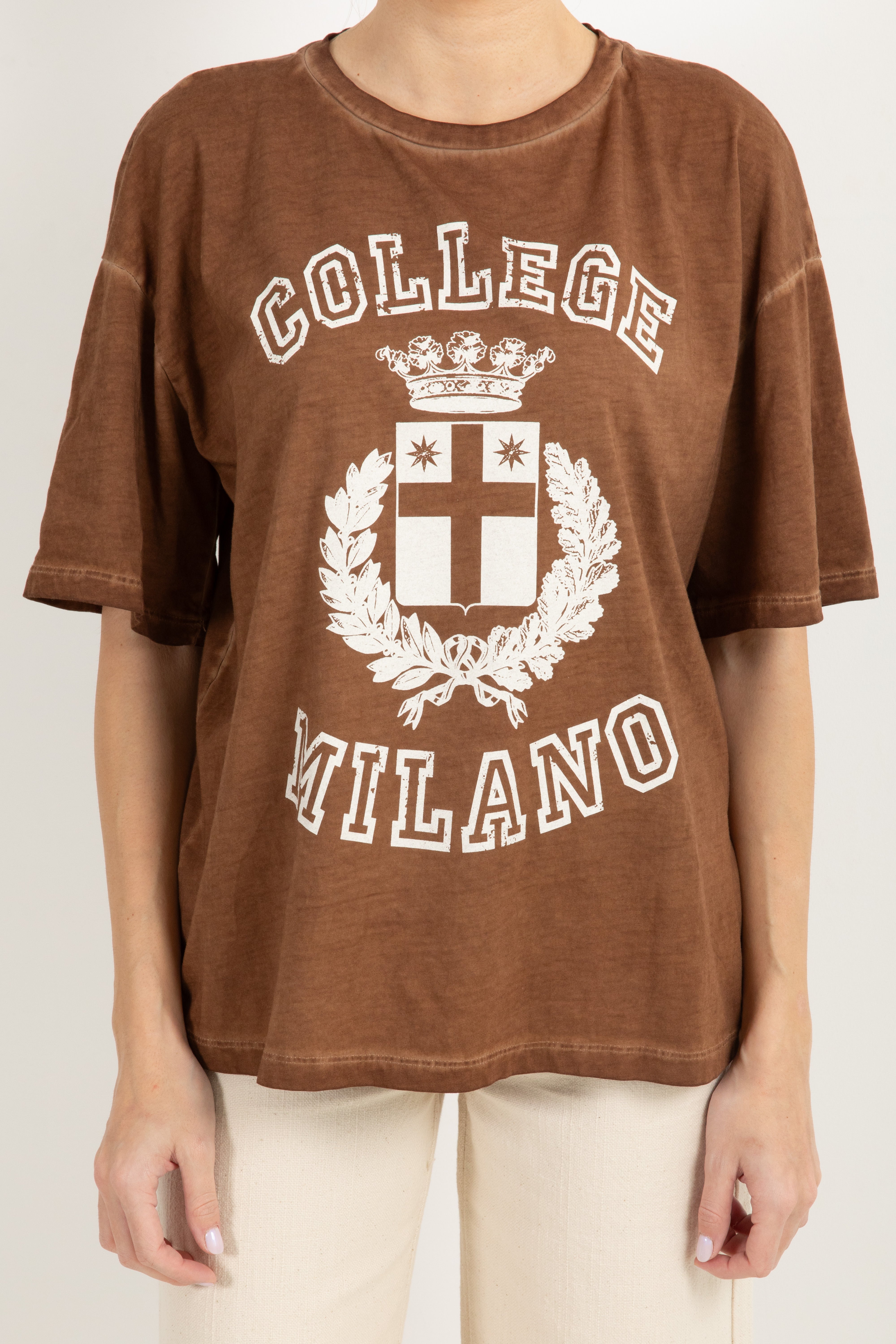 T-shirt "College" stone washed Tensione IN