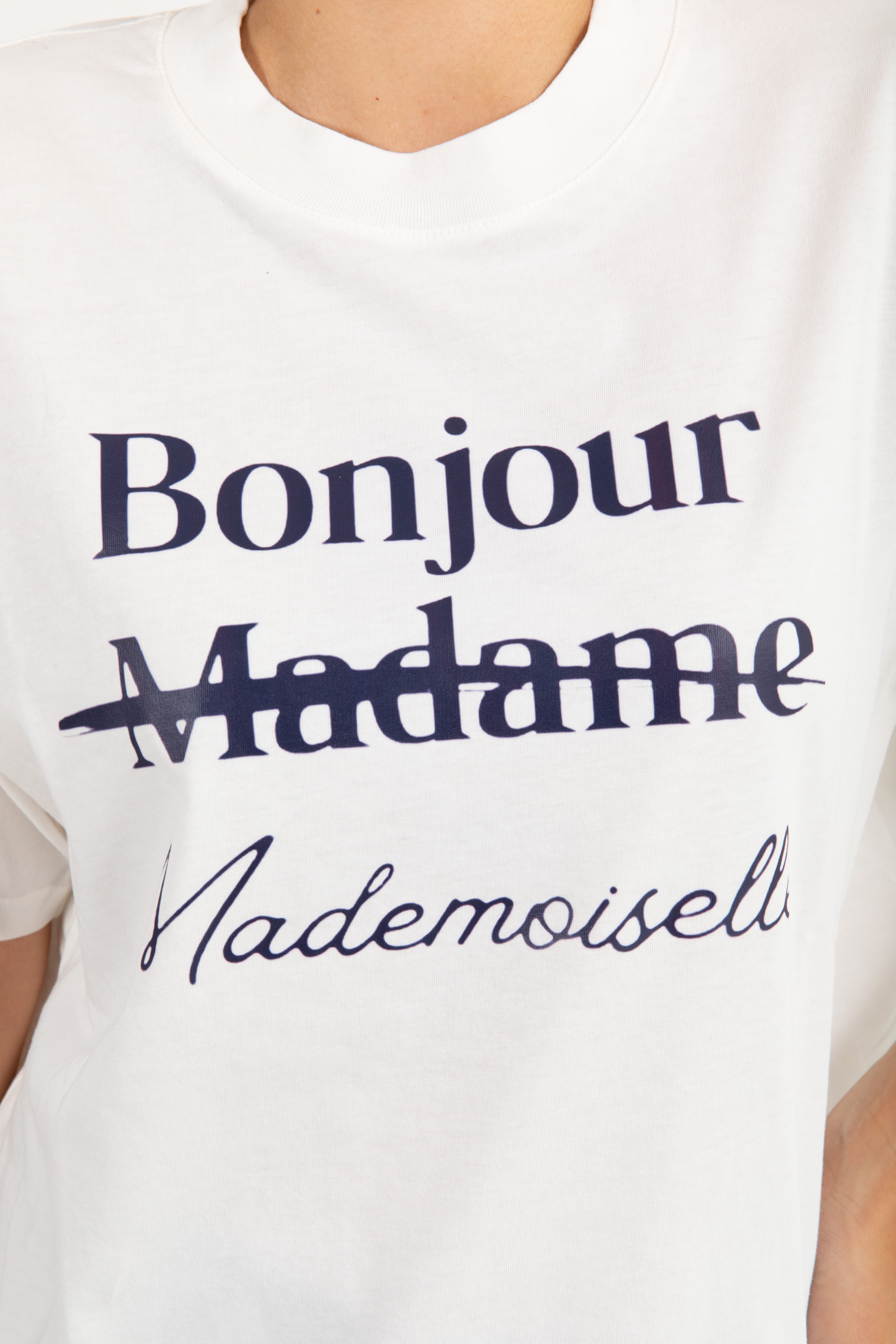 T-shirt over-size "Bonjour Mademoiselle" ViCOLO