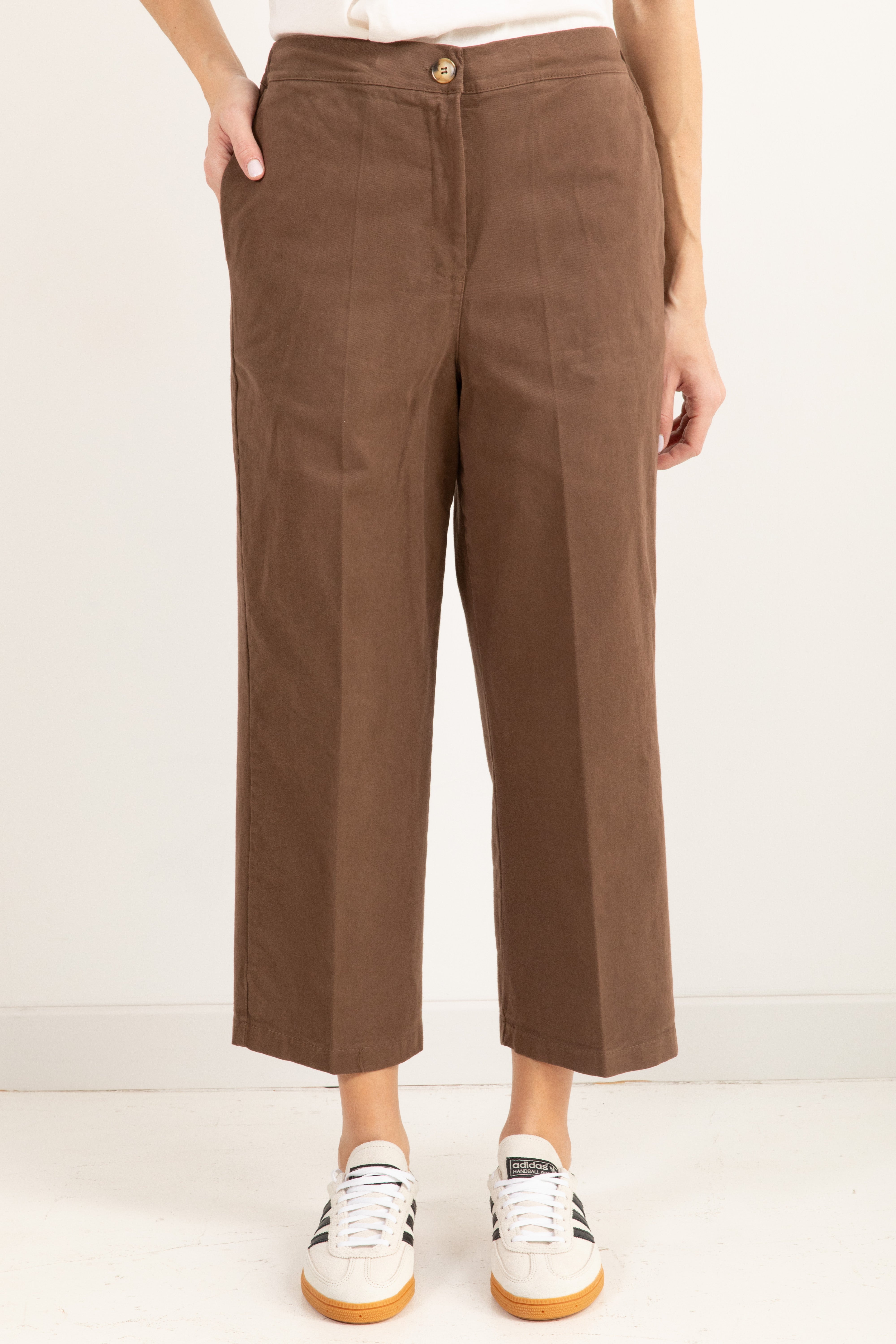 Pantalone in gabardina con elastico sul retro Susy Mix