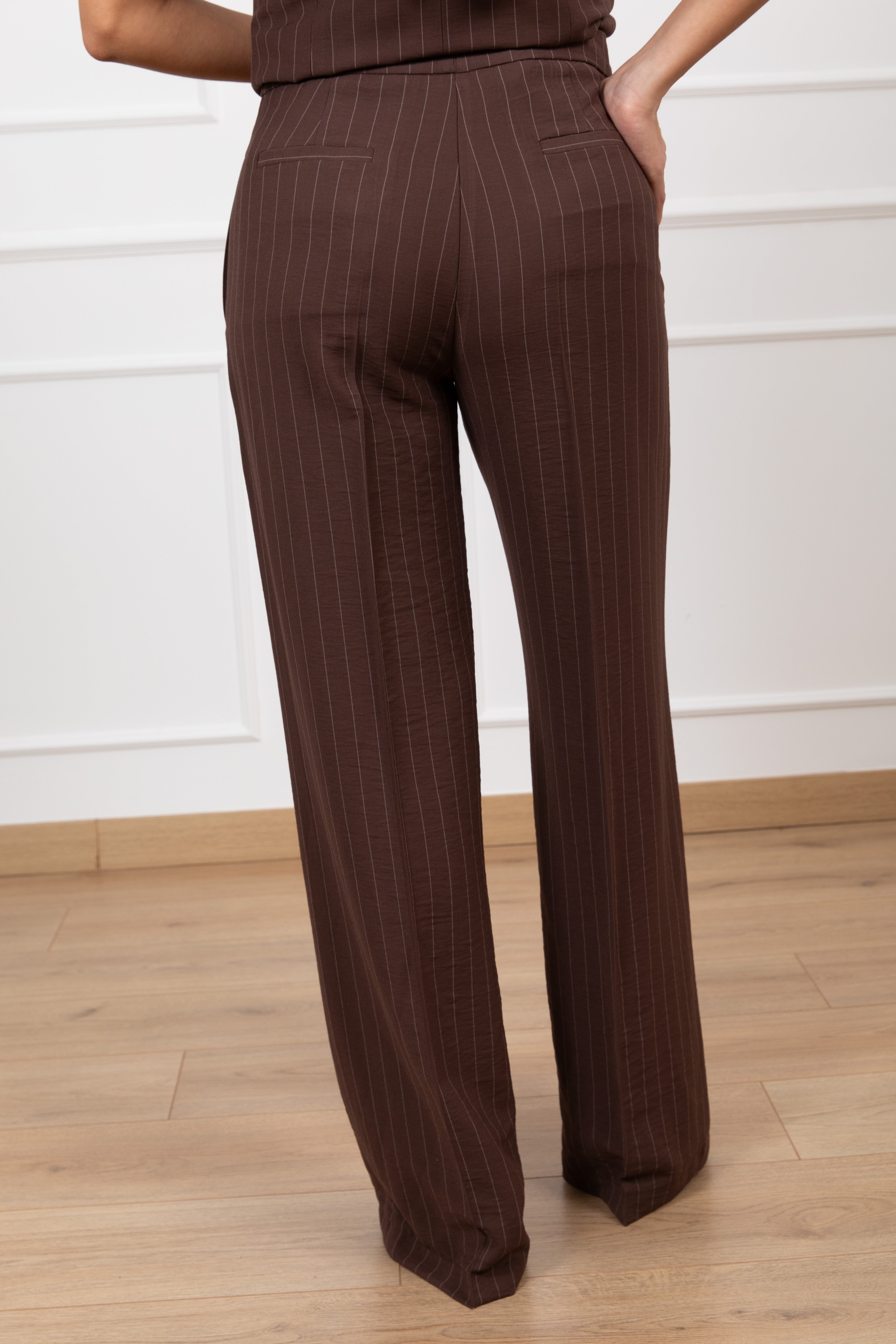 Pantalone gamba dritta gessato ViCOLO