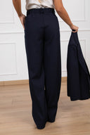 Pantalone gamba dritta variante blu Haveone