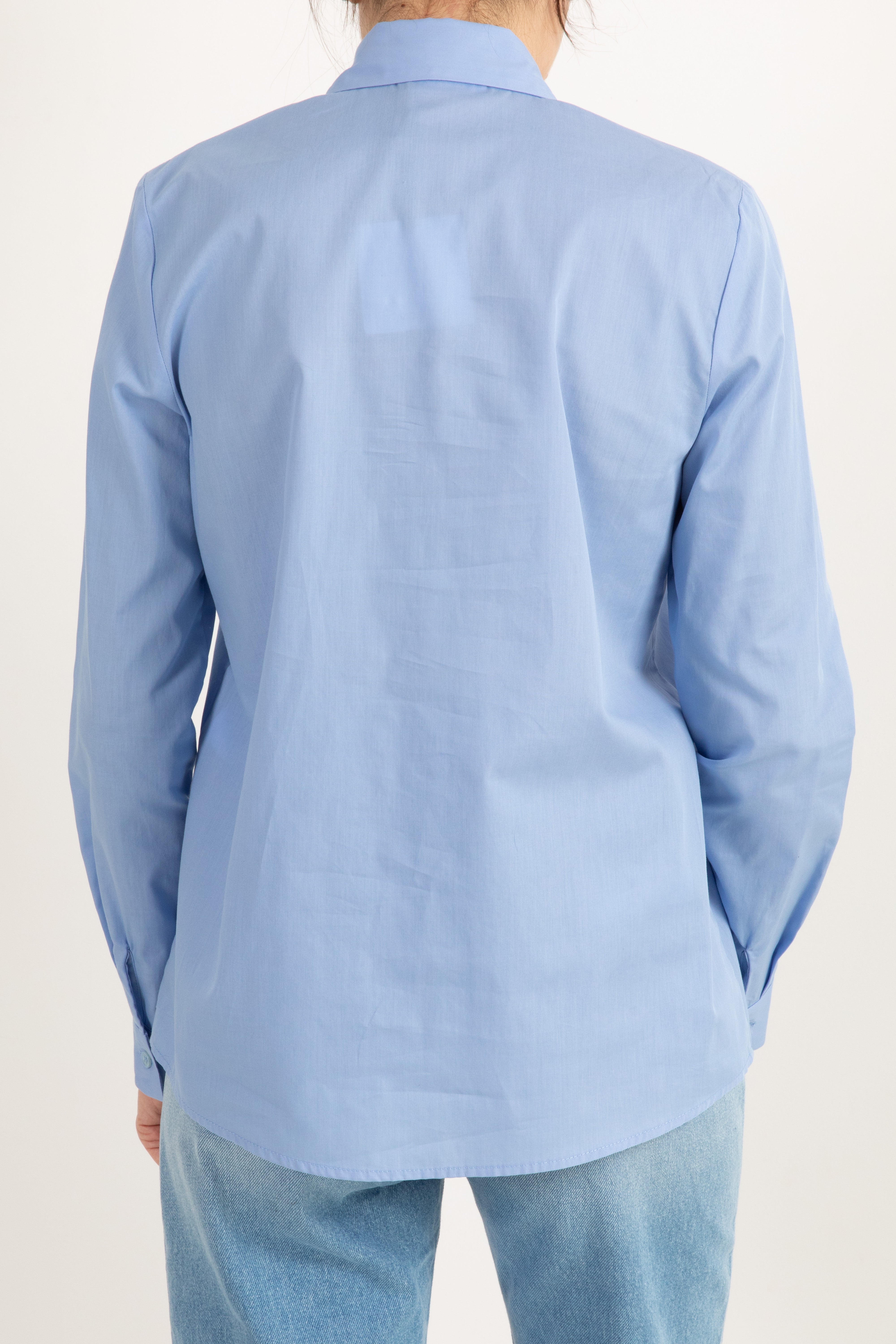 Camicia in popeline con monogram ricamato ViCOLO