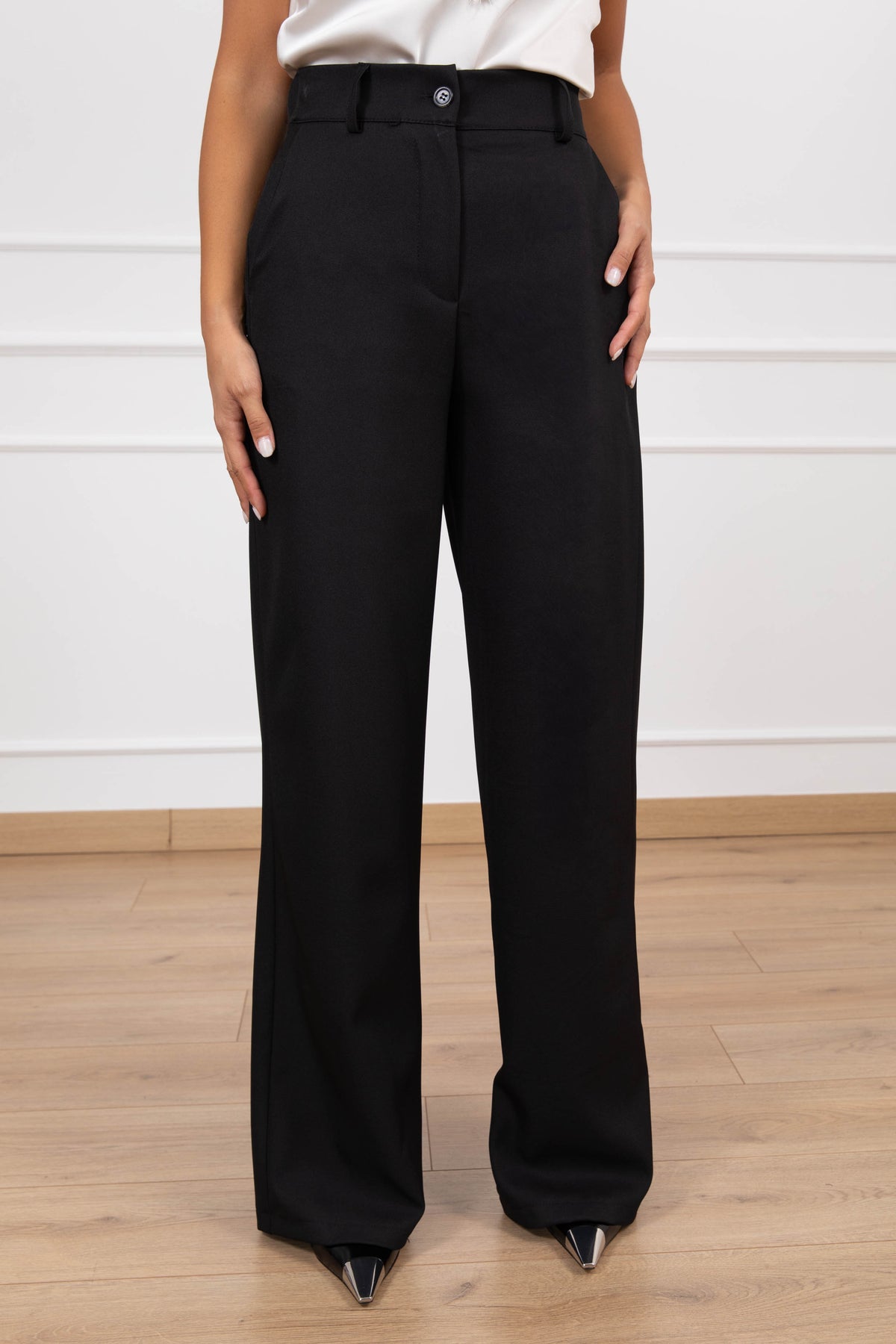 Pantalone gamba dritta variante nero Haveone