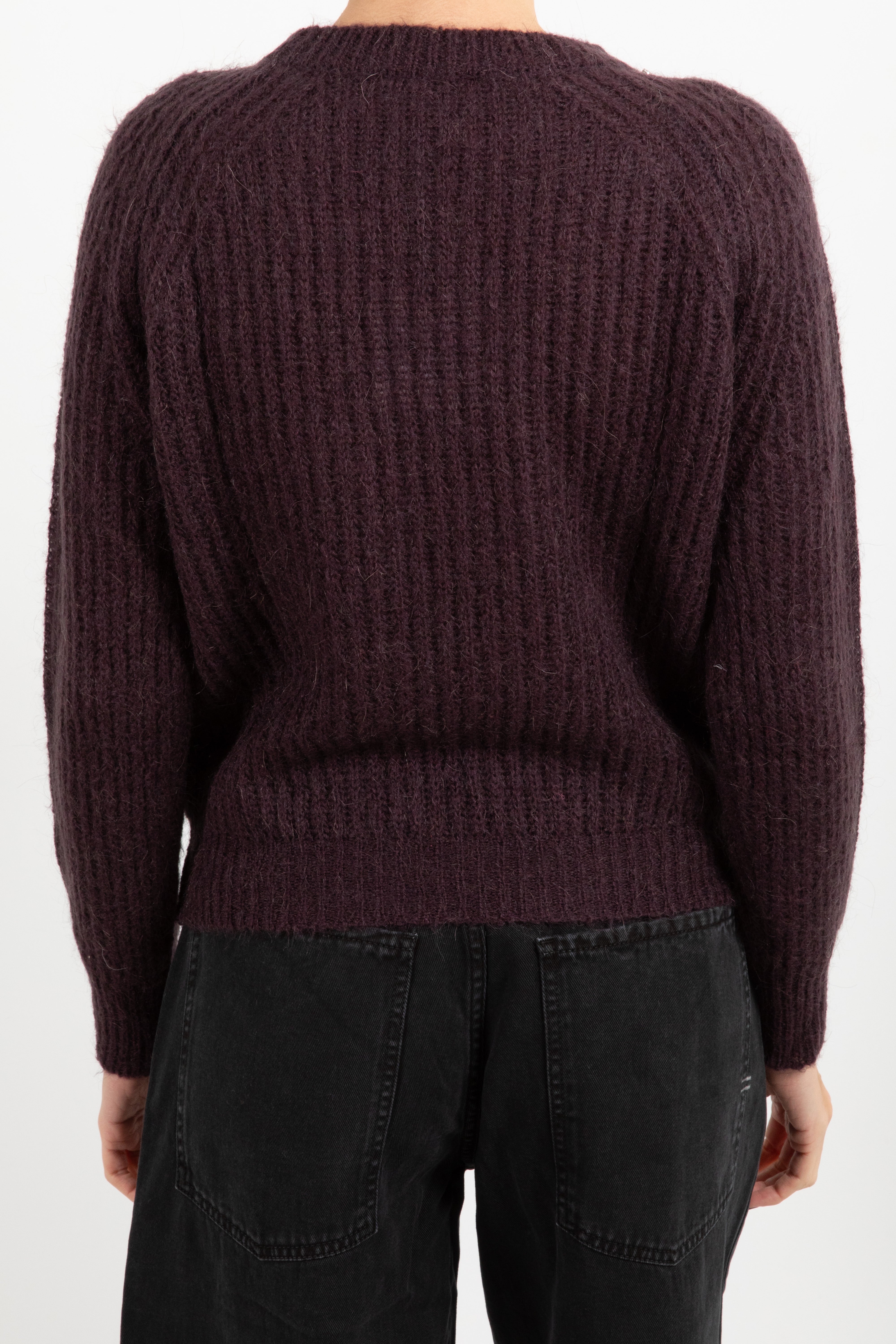 Pull in mohair con girocollo di pietre ViCOLO