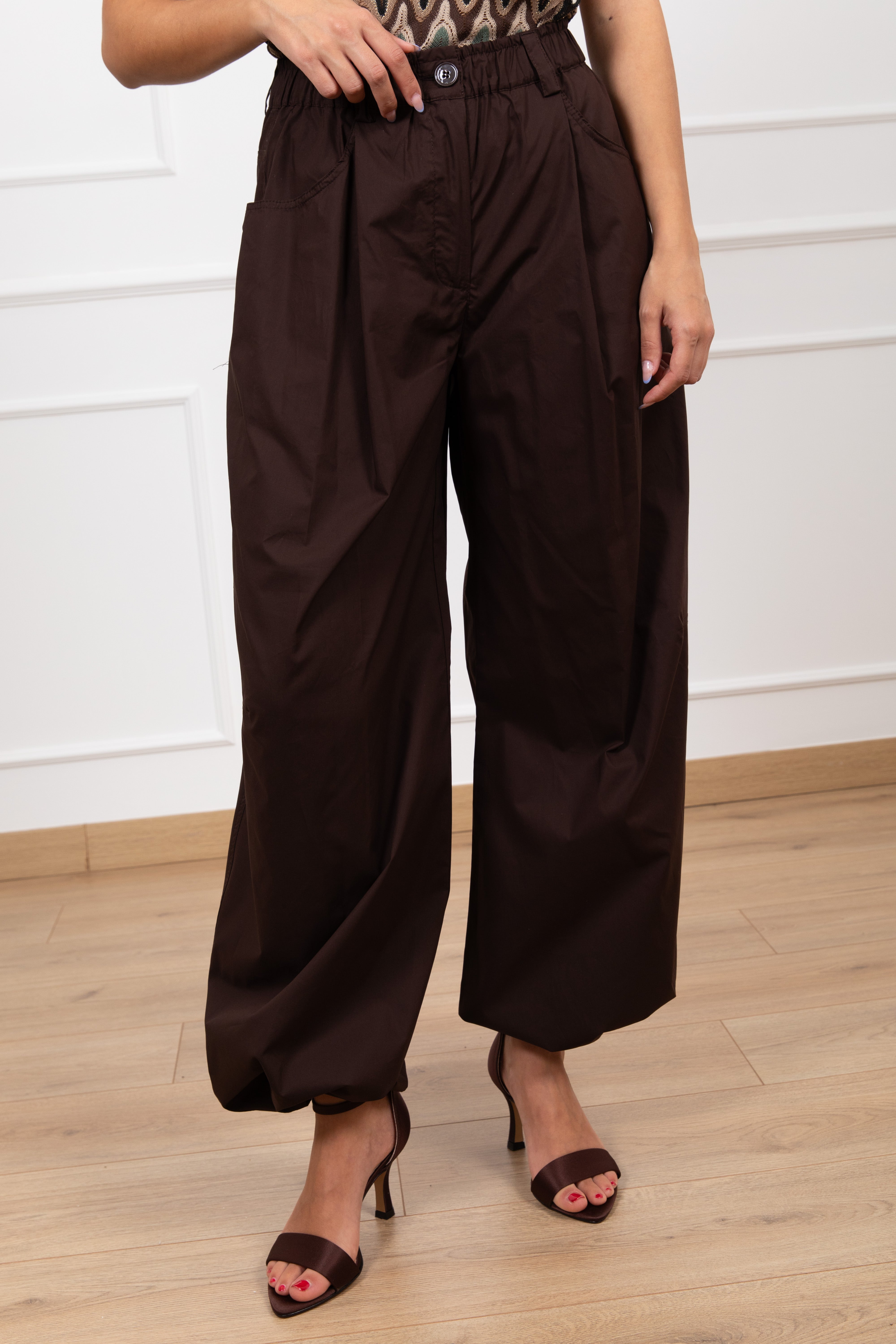 Pantalone parachute con elastico ViCOLO