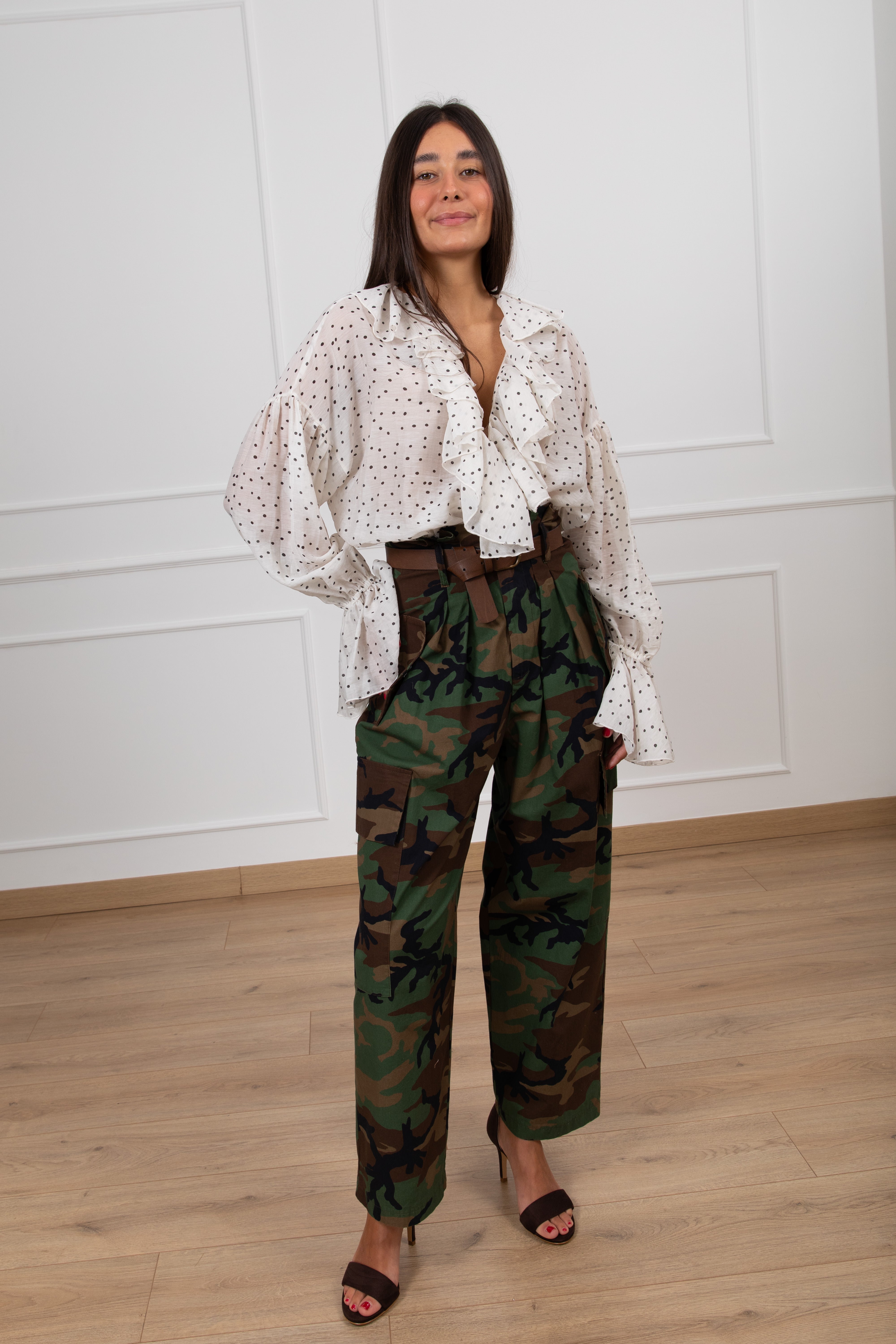 Pantalone cargo camouflage ViCOLO