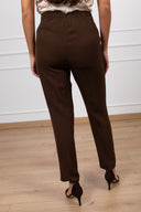 Pantalone a sigaretta con elastico sul retro in tessuto fluido Tensione IN