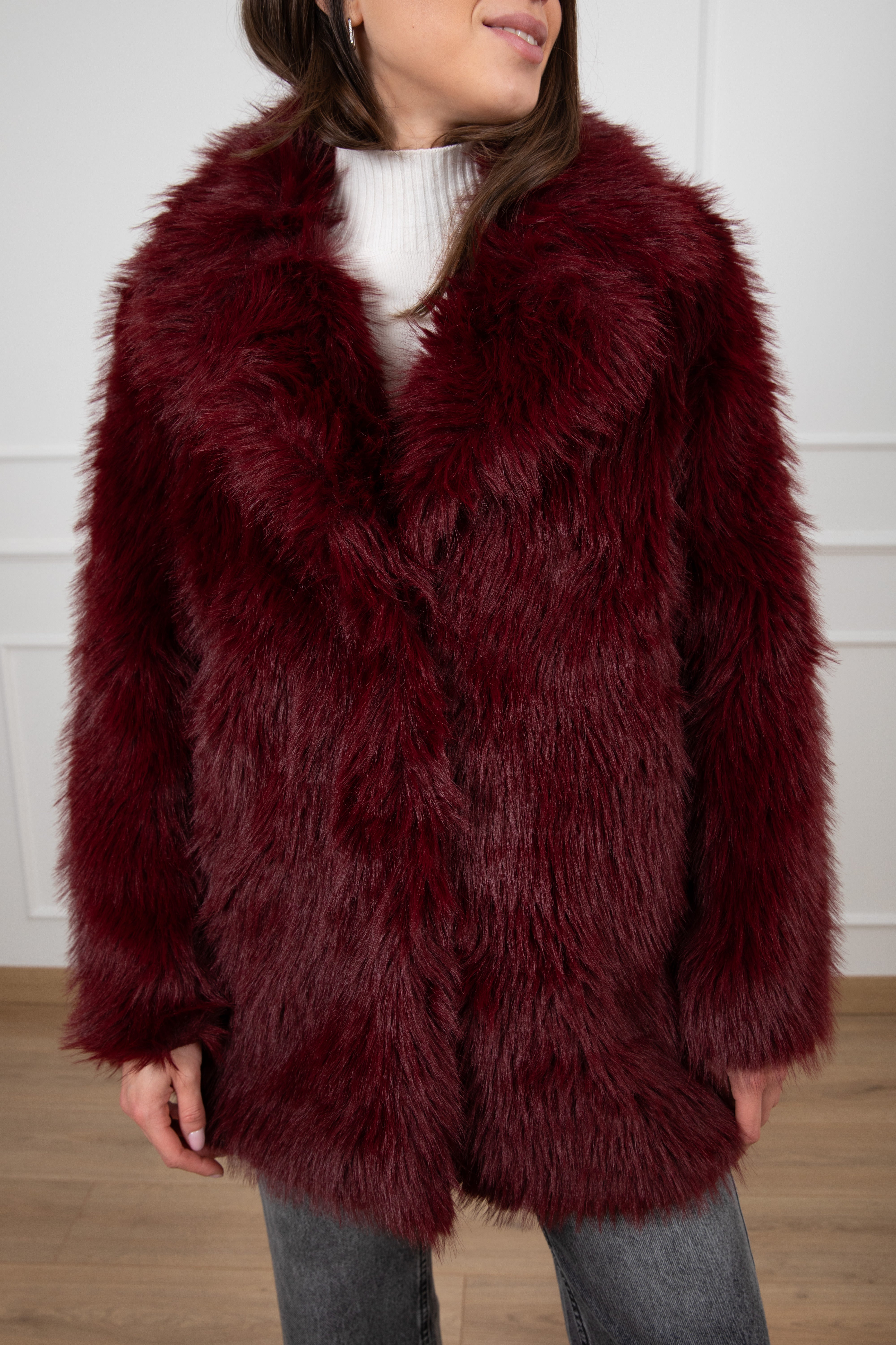 Eco-pelliccia giaccone midi Susy Mix