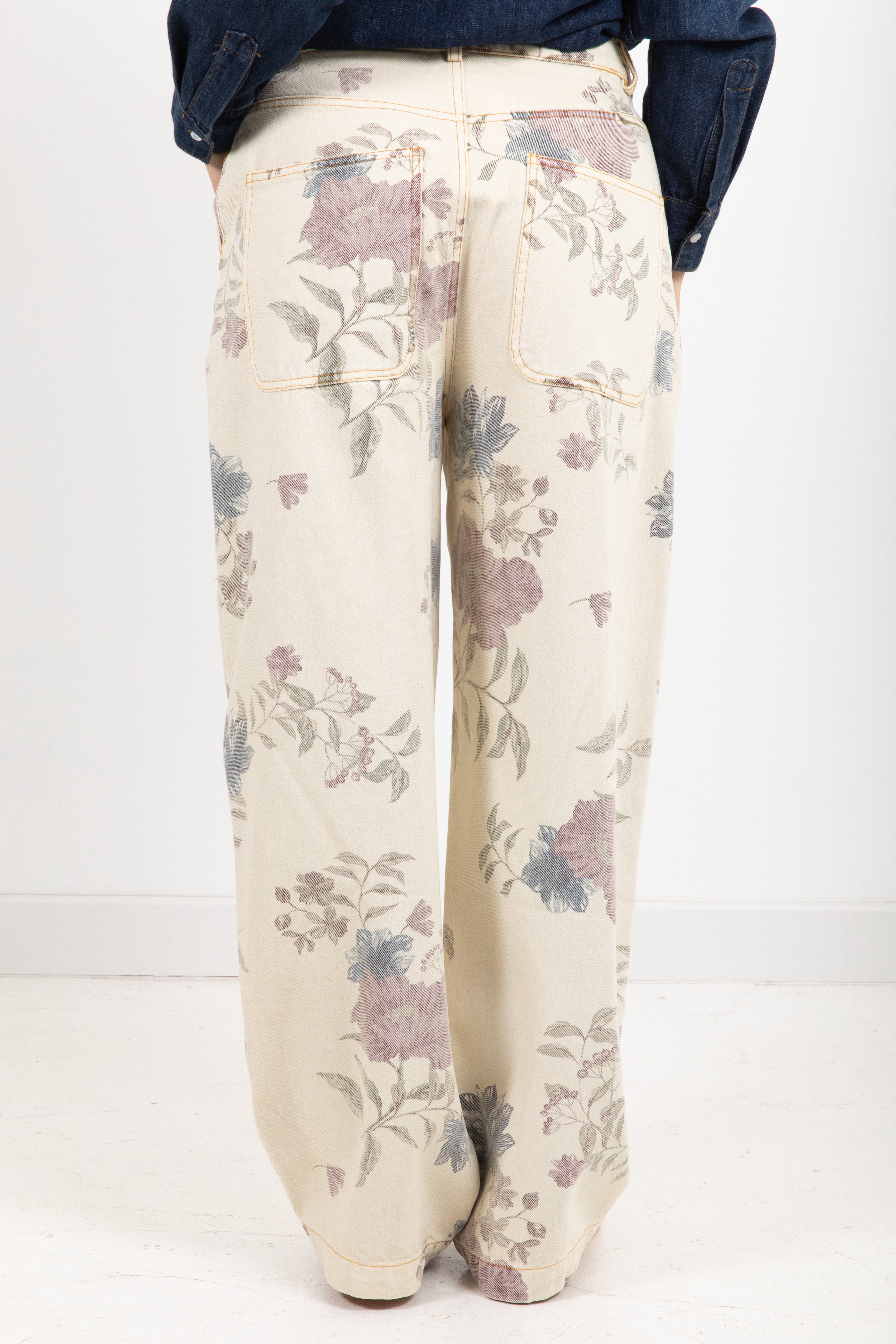 Jeans stampa flowers Dixie