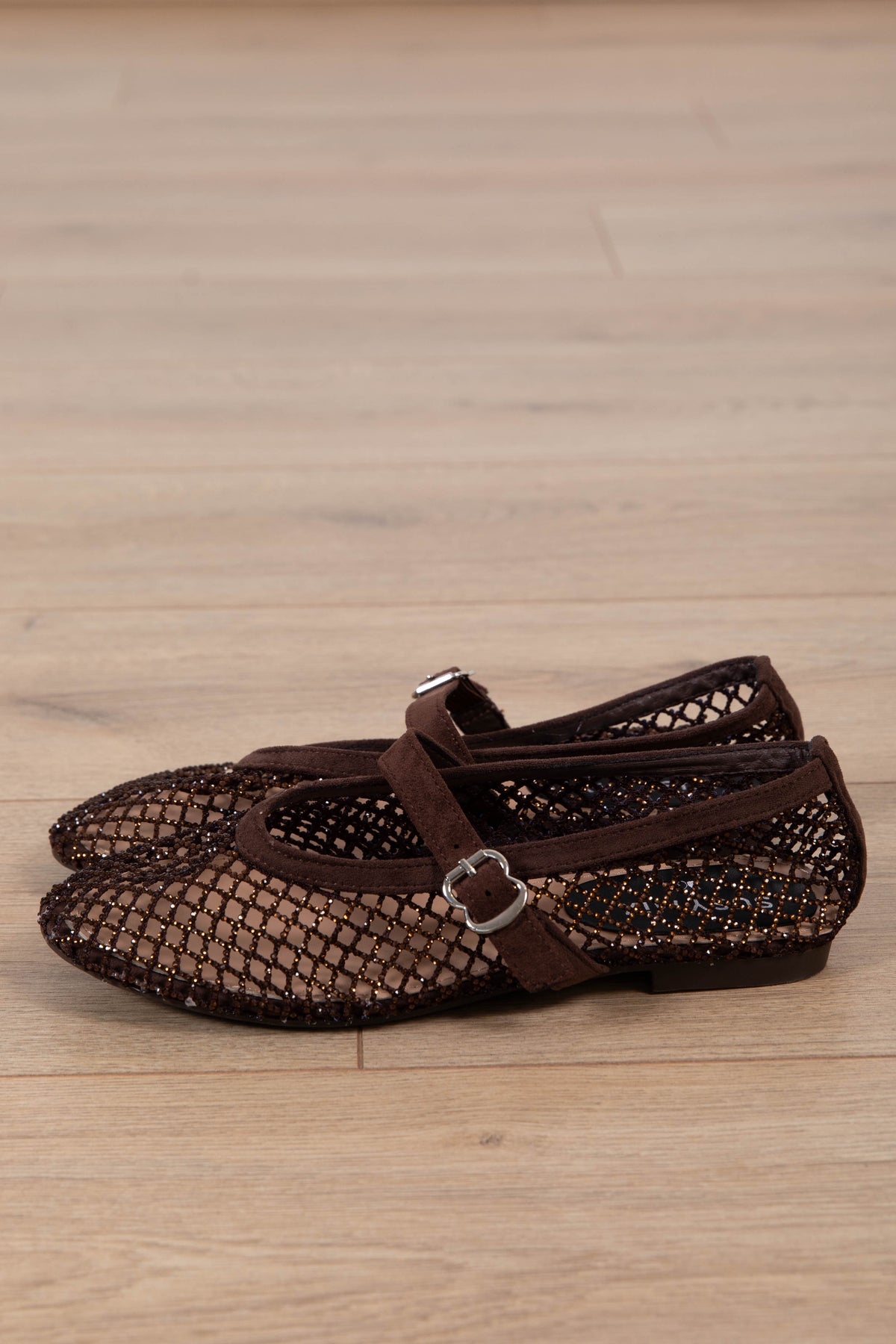 Ballerina a rete con strass variante moro Susy Mix