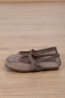 Ballerina a rete con strass variante tortora Susy Mix