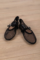Ballerina a rete con strass variante nero Susy Mix