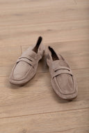 Mocassino in eco-camoscio variante beige Susy Mix