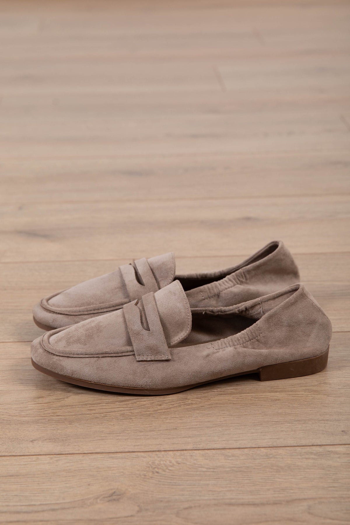 Mocassino in eco-camoscio variante beige Susy Mix