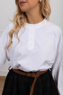 T-shirt serafino manica campana variante bianco Susy Mix