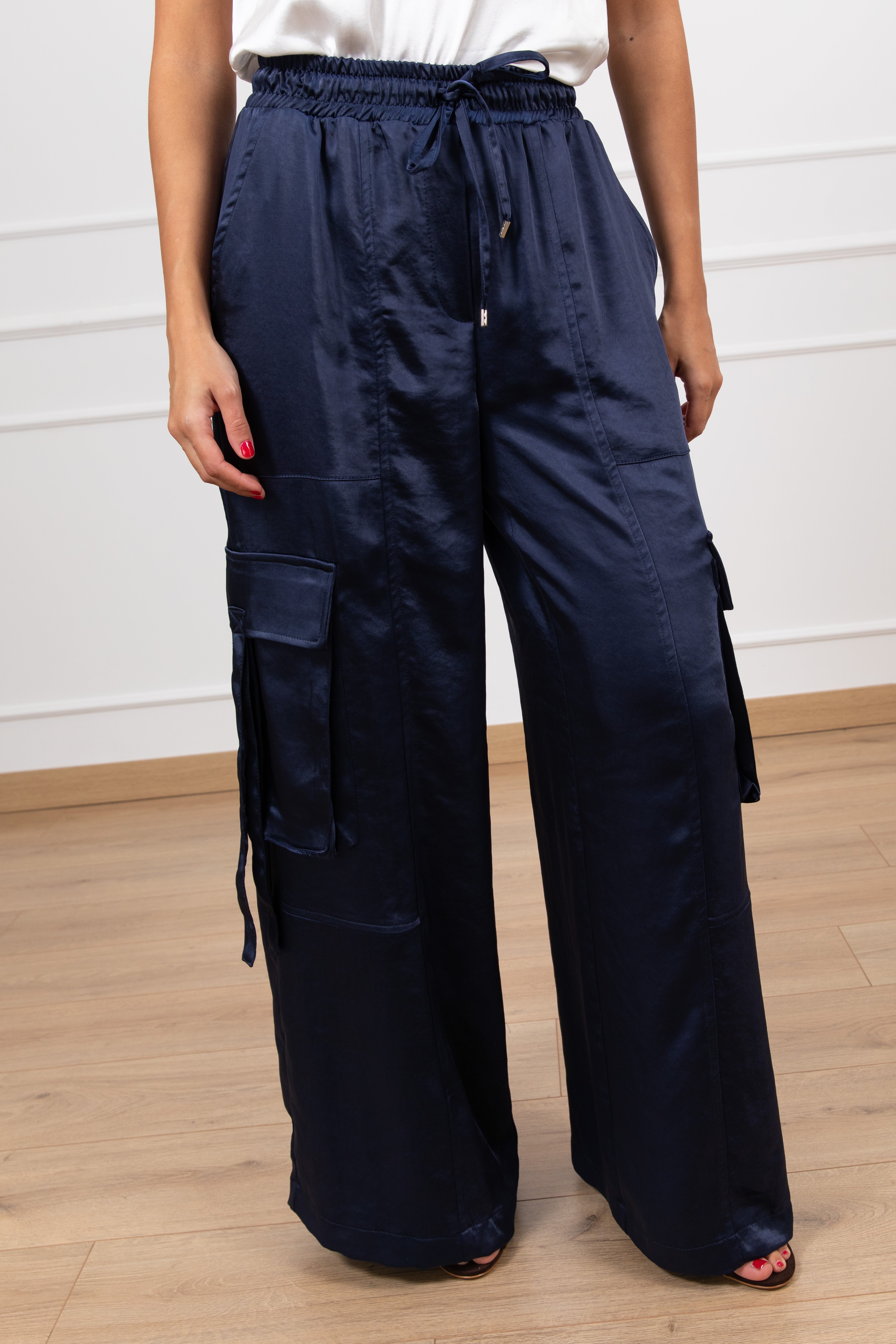 Pantalone cargo in raso Tensione IN