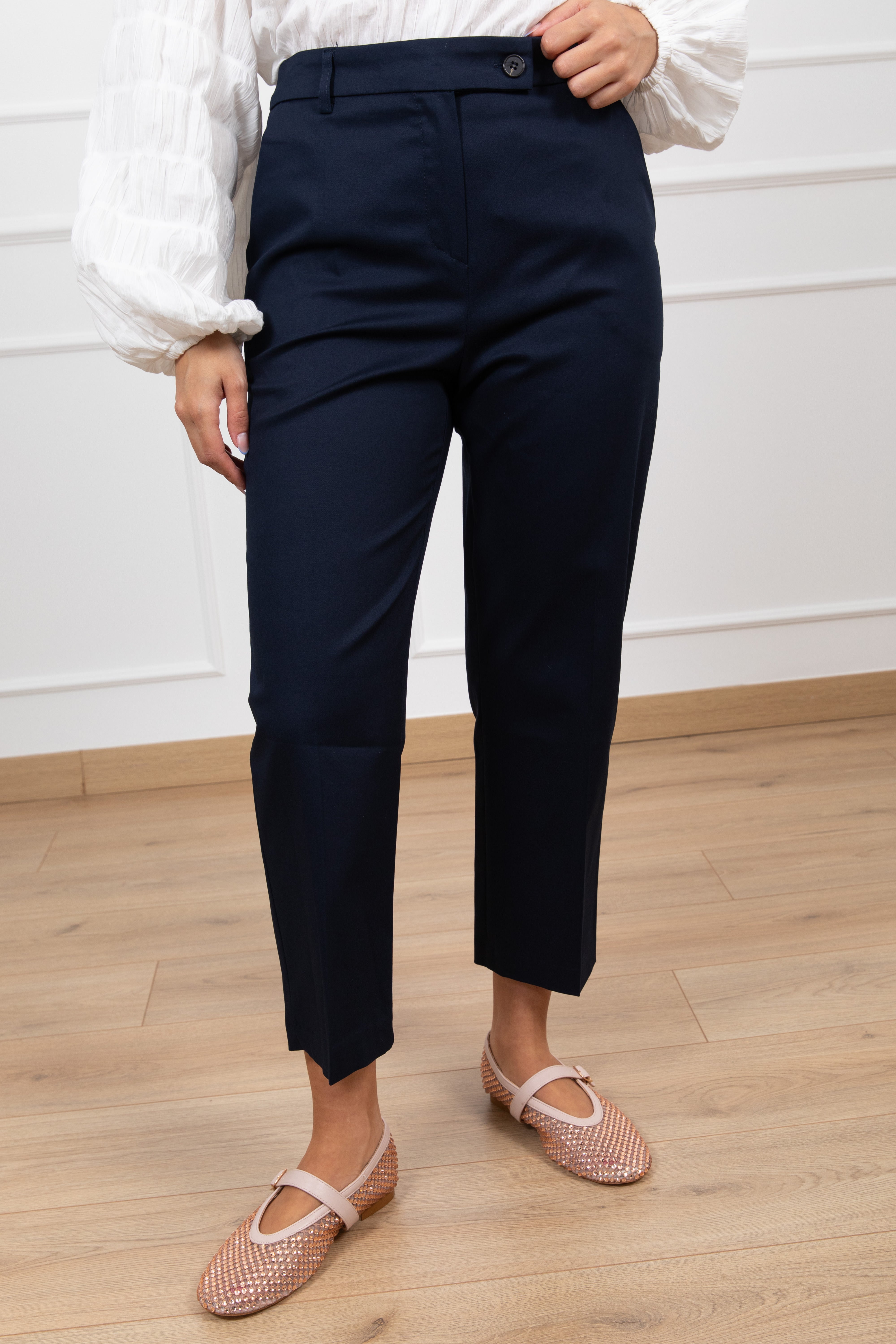 Pantalone a sigaretta in cotone Tensione IN
