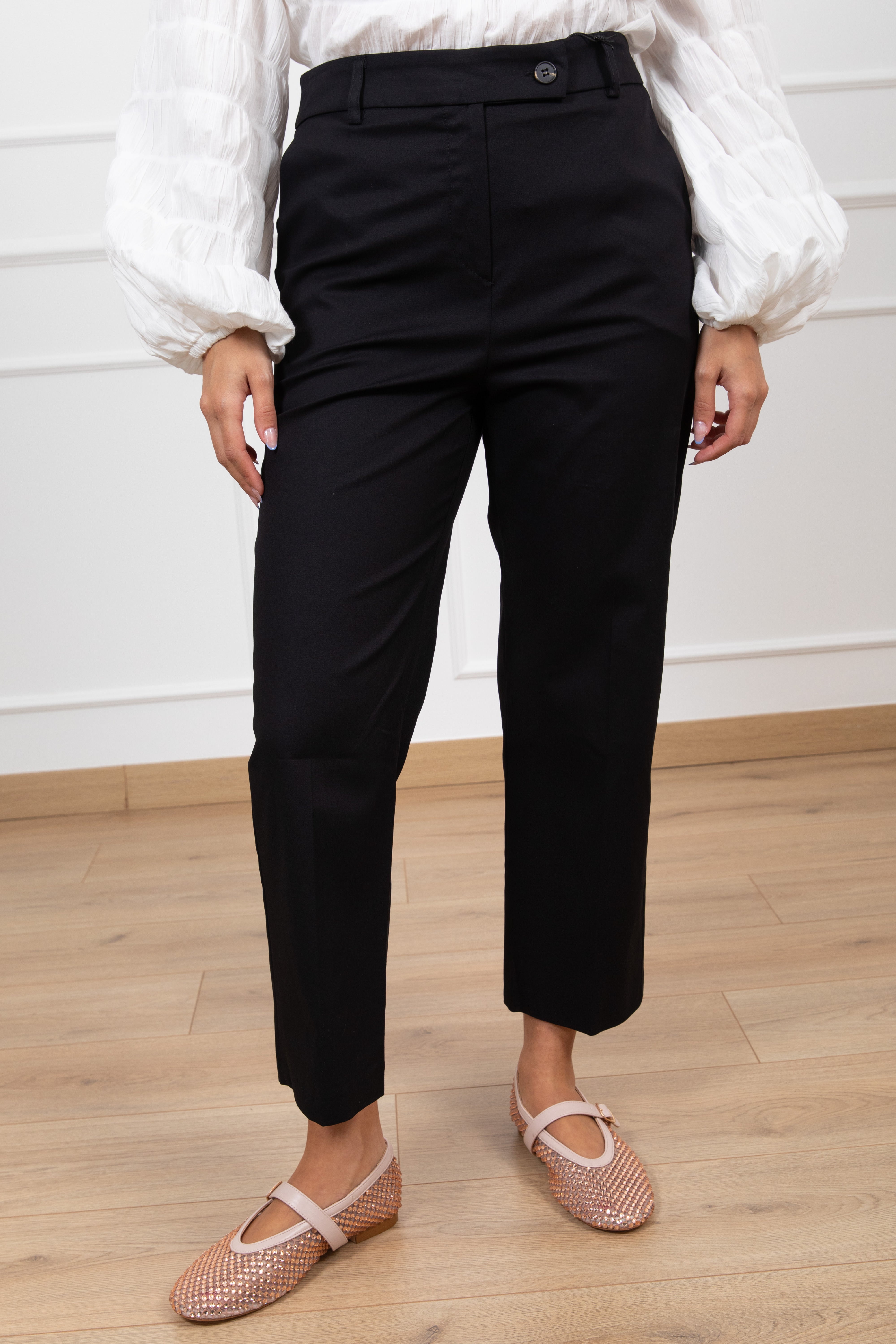 Pantalone a sigaretta in cotone Tensione IN