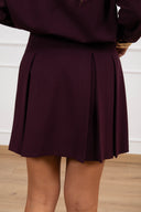 PRE ORDER 12/10 Mini-gonna a pieghe variante bordeaux Tensione IN
