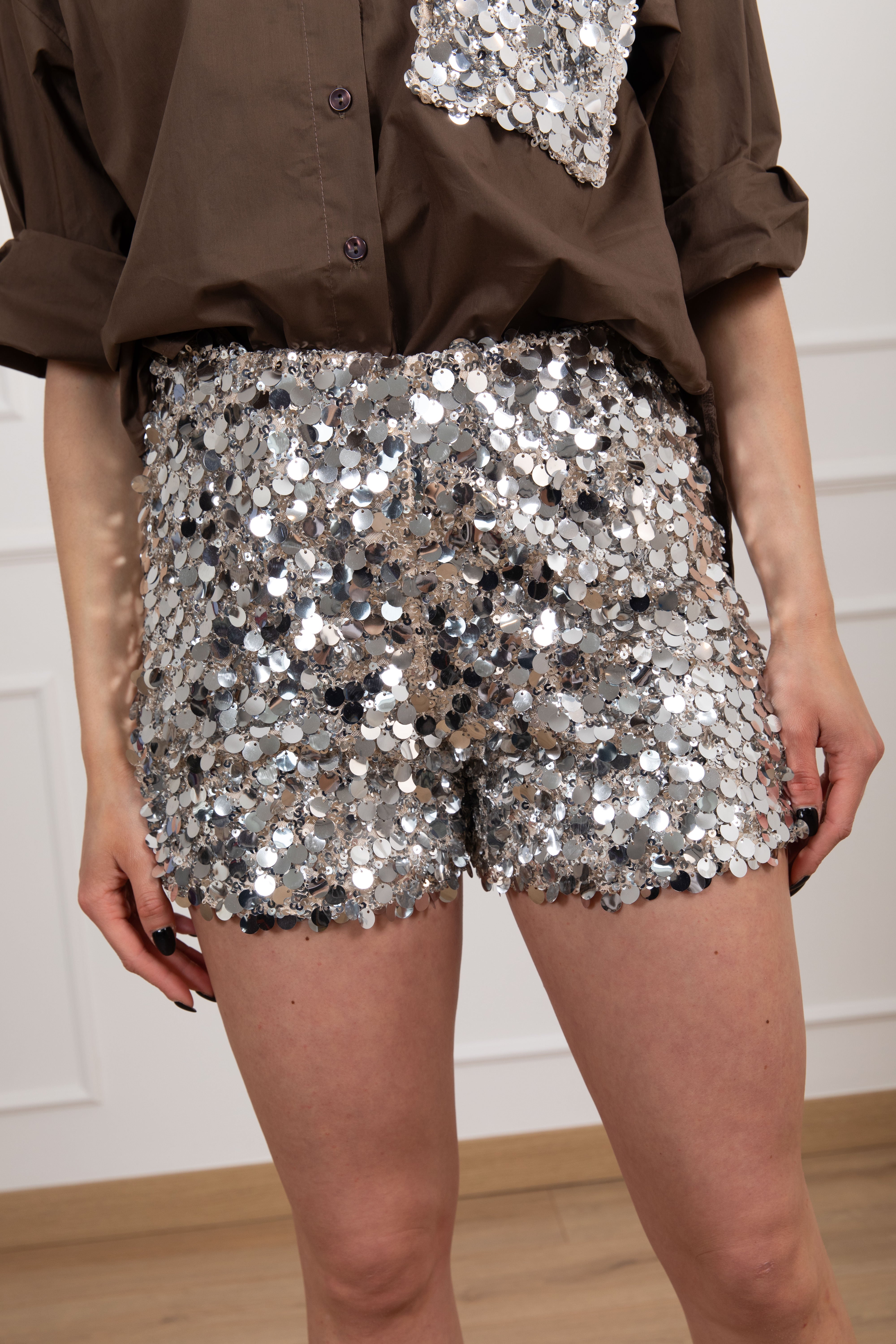 Shorts paillettes Motel