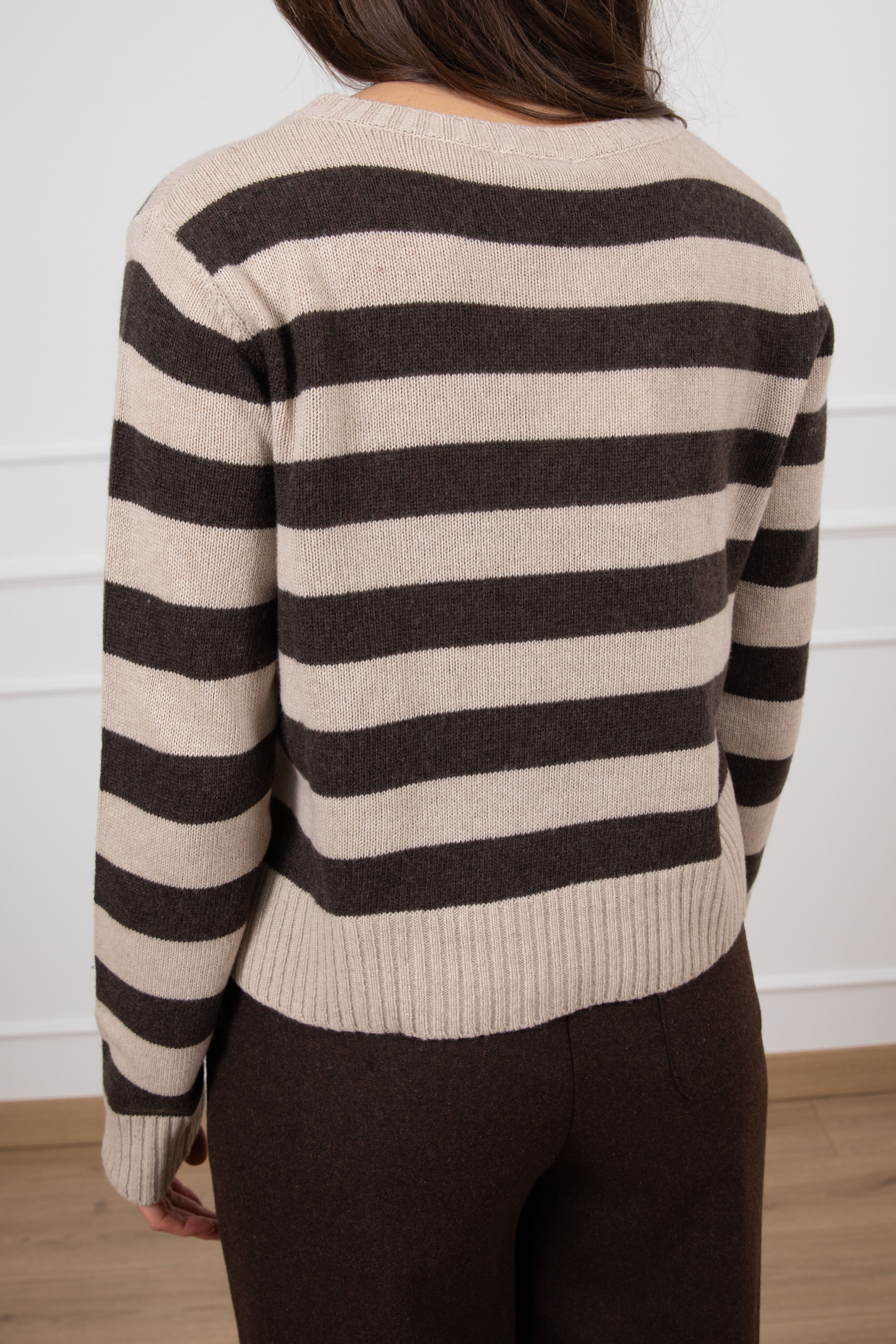 Pull a righe in lana e cashmere Susy Mix