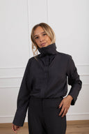 Camicia con collo ad anello variante antracite Tensione IN
