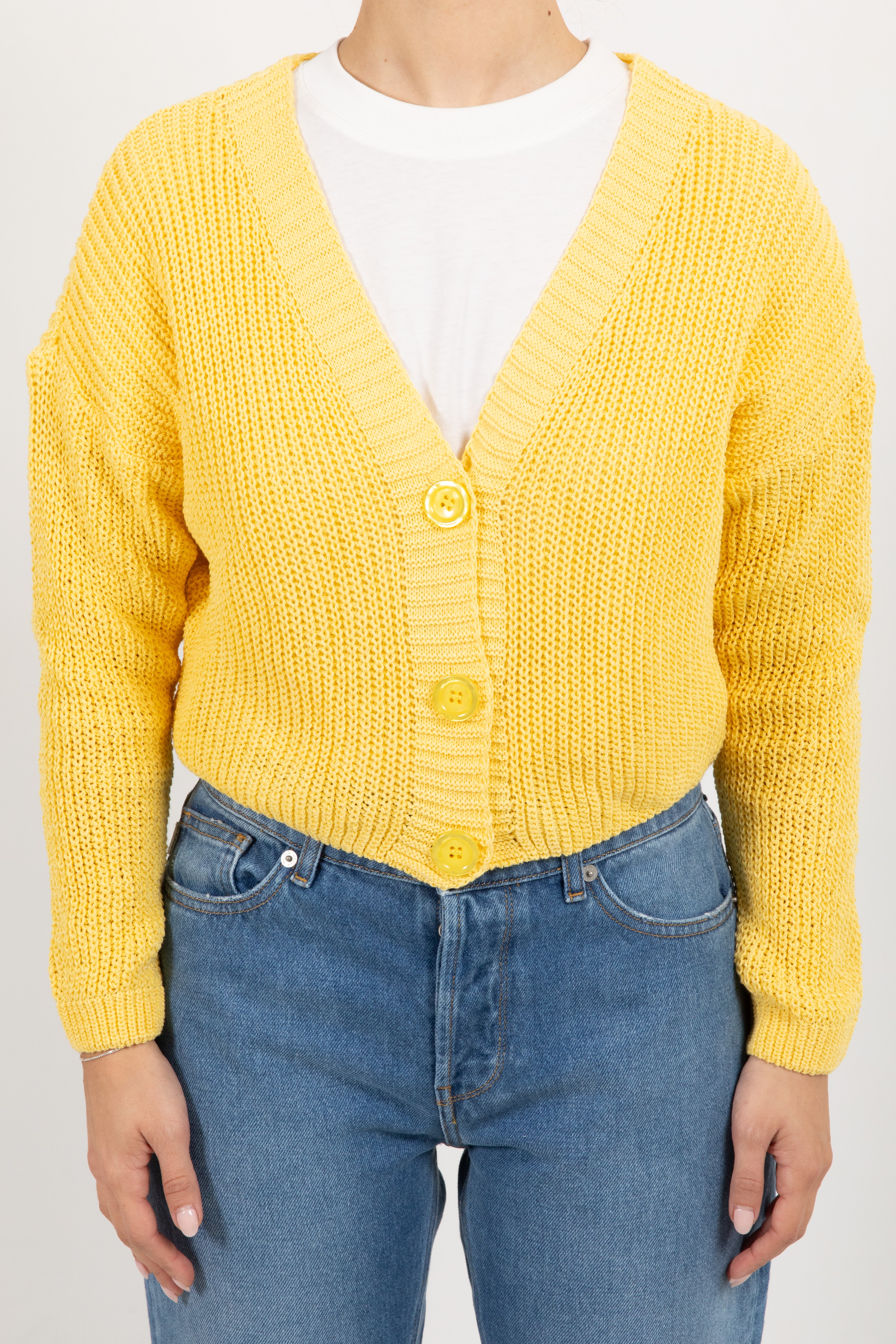 Cardigan cropped in cotone Susy Mix