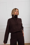 Camicia con collo ad anello variante moro Tensione IN