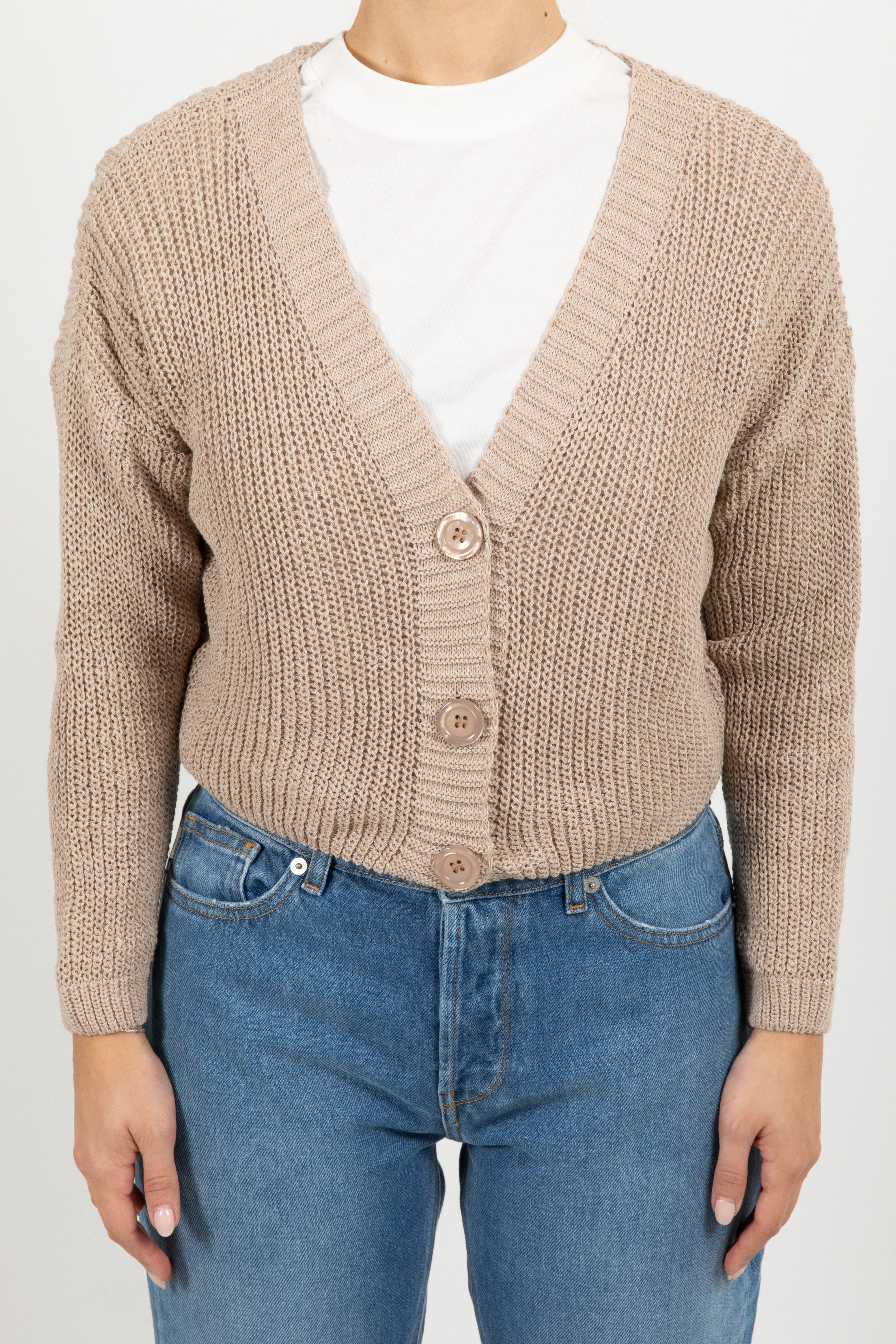 Cardigan cropped in cotone Susy Mix