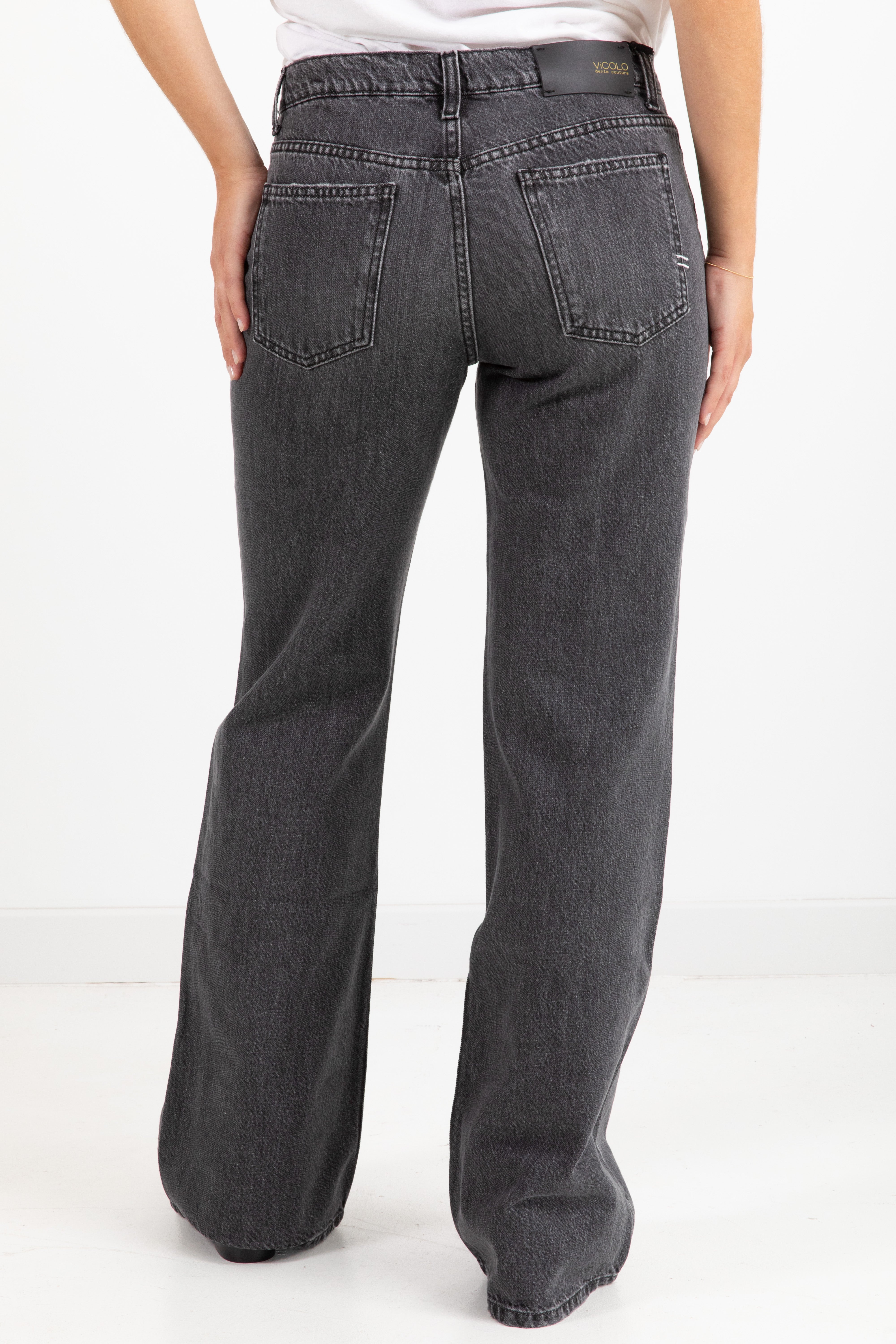 Jeans Greta zampetta straight ViCOLO