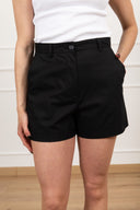 Tailleur in cotone giacca avvitata manica corta e shorts Dixie