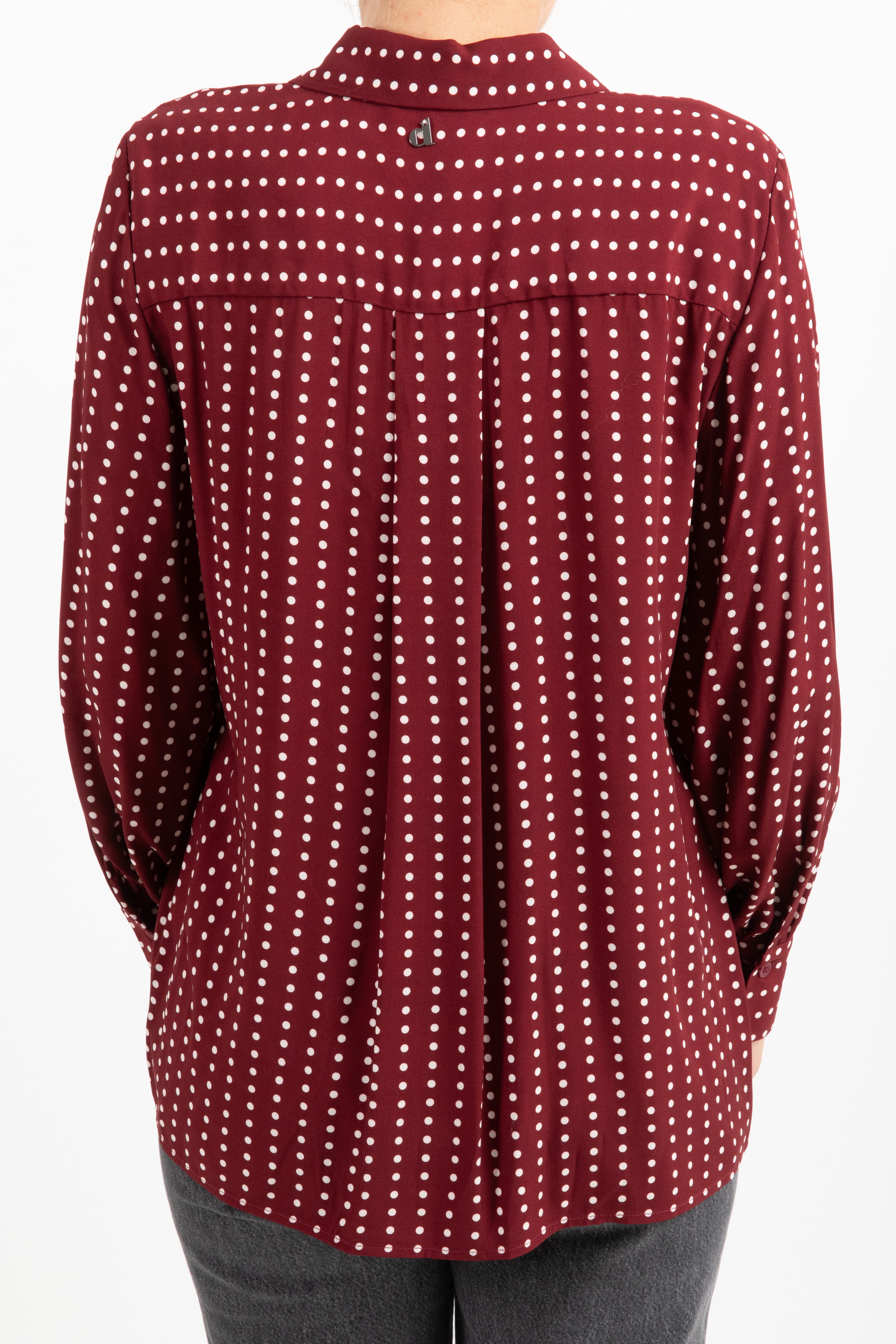 Blusa a pois con fiocco Tensione IN