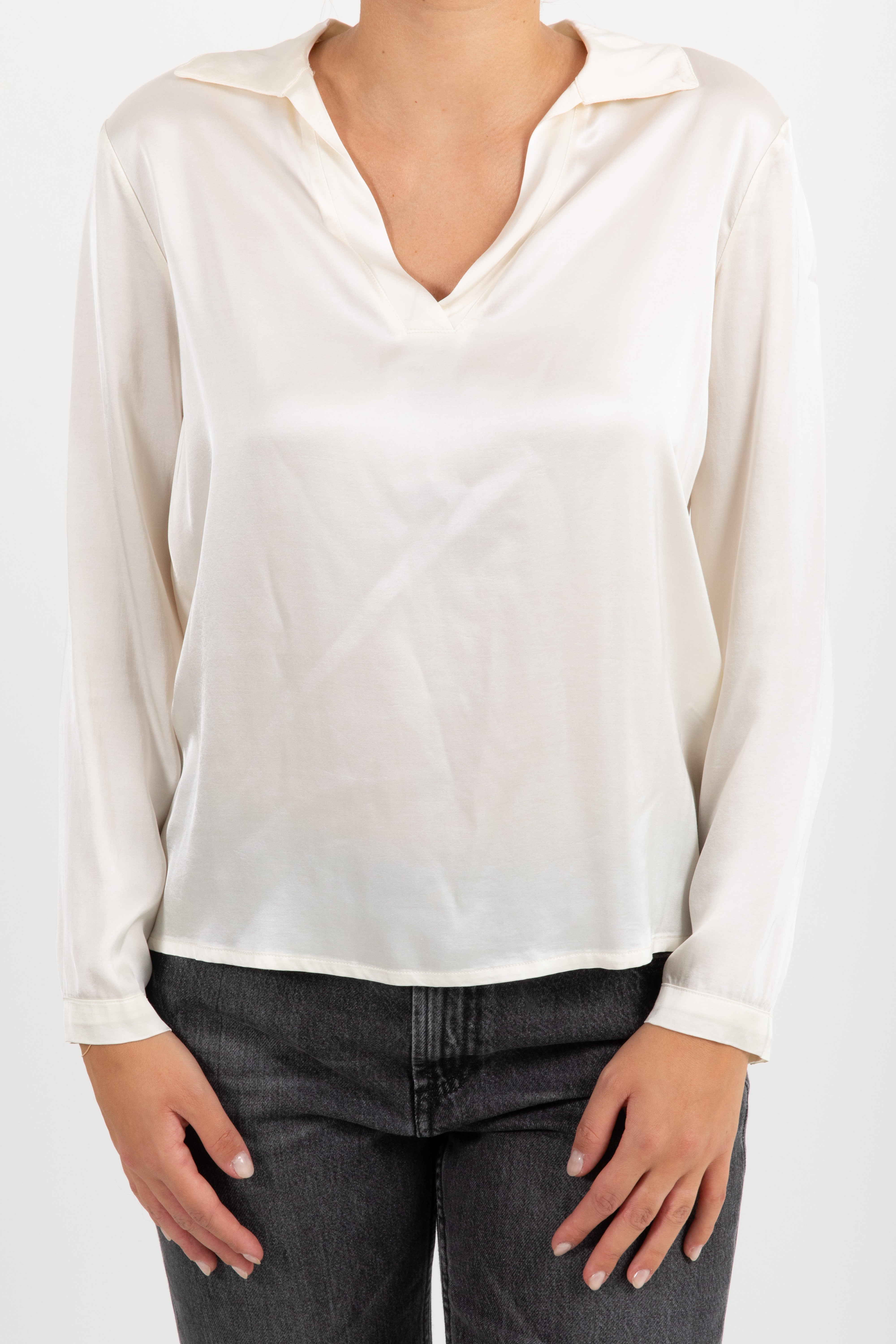 Blusa con scollo a "v" Dixie