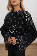 T-shirt fantasia bandana con manica ampia Haveone